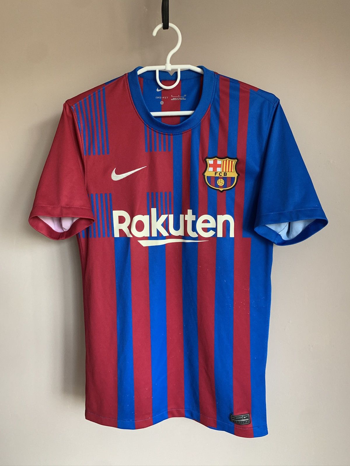 Nike Barcelona 21/22 Home Football Shirt Nike Soccer Jersey Sz S Size US S / EU 44-46 / 1 - 1 Thumbnail