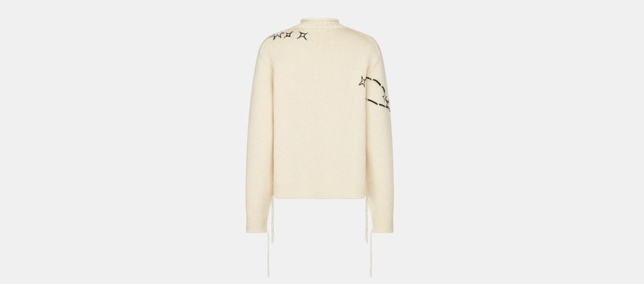 Dior o1w1db10824 Sweater in Ivory Size US L / EU 52-54 / 3 - 2 Thumbnail