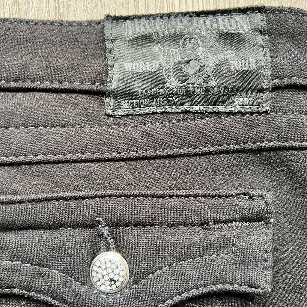 True Religion True Religion Black Skinny Pants Jeans Size 26" / US 2 / IT 38 - 12 Thumbnail