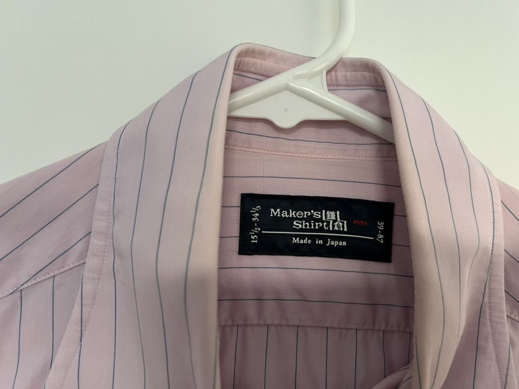 Kamakura Toyko Slim Fit - Pink Stripe (15 1/3 - 34 1/3) Size US M / EU 48-50 / 2 - 3 Thumbnail
