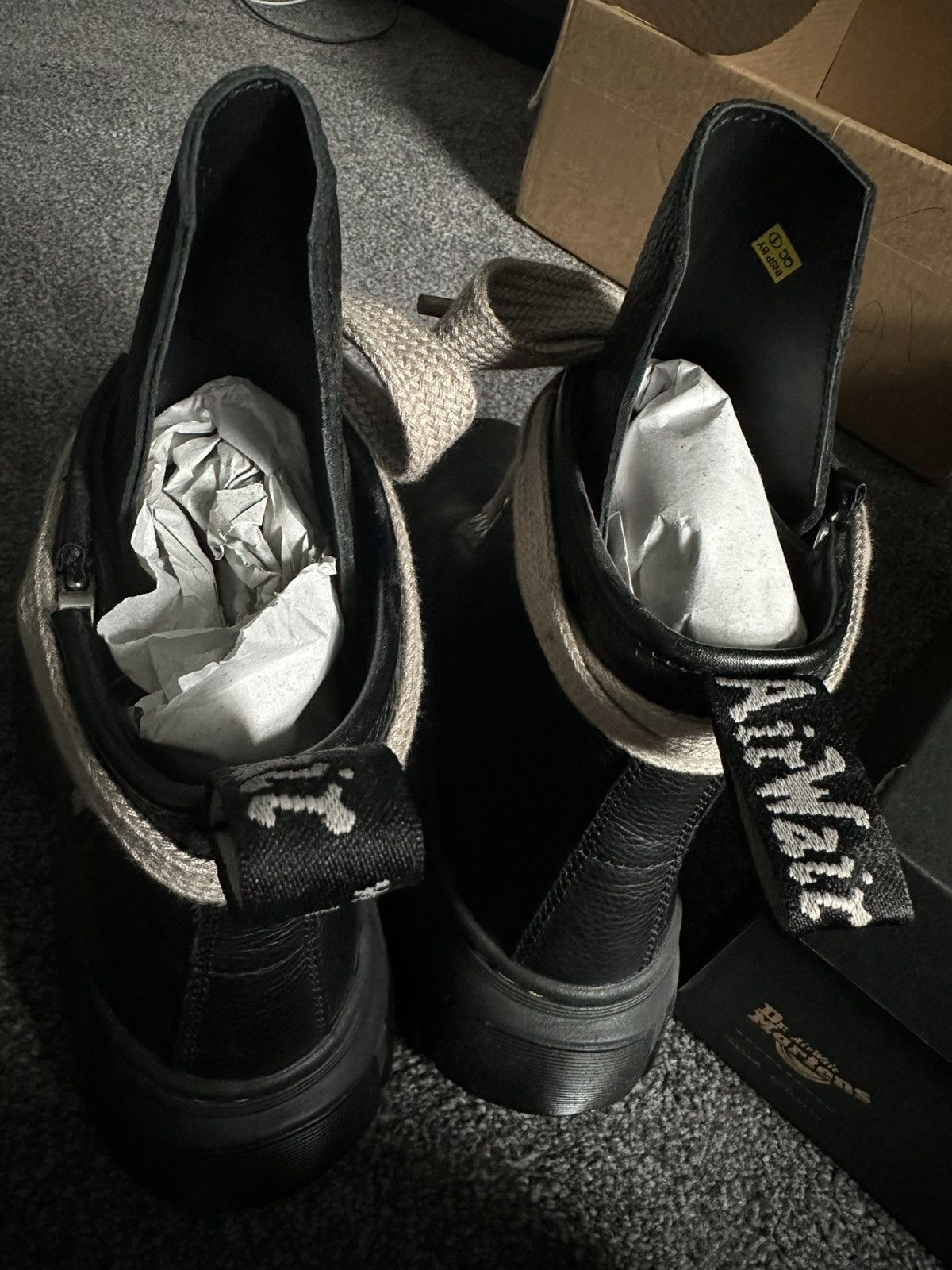 Dr. Martens × Rick Owens Brand New Dr. Martens x Rick Owens 1460 Black Boots Size US 9 / EU 42 - 5 Thumbnail