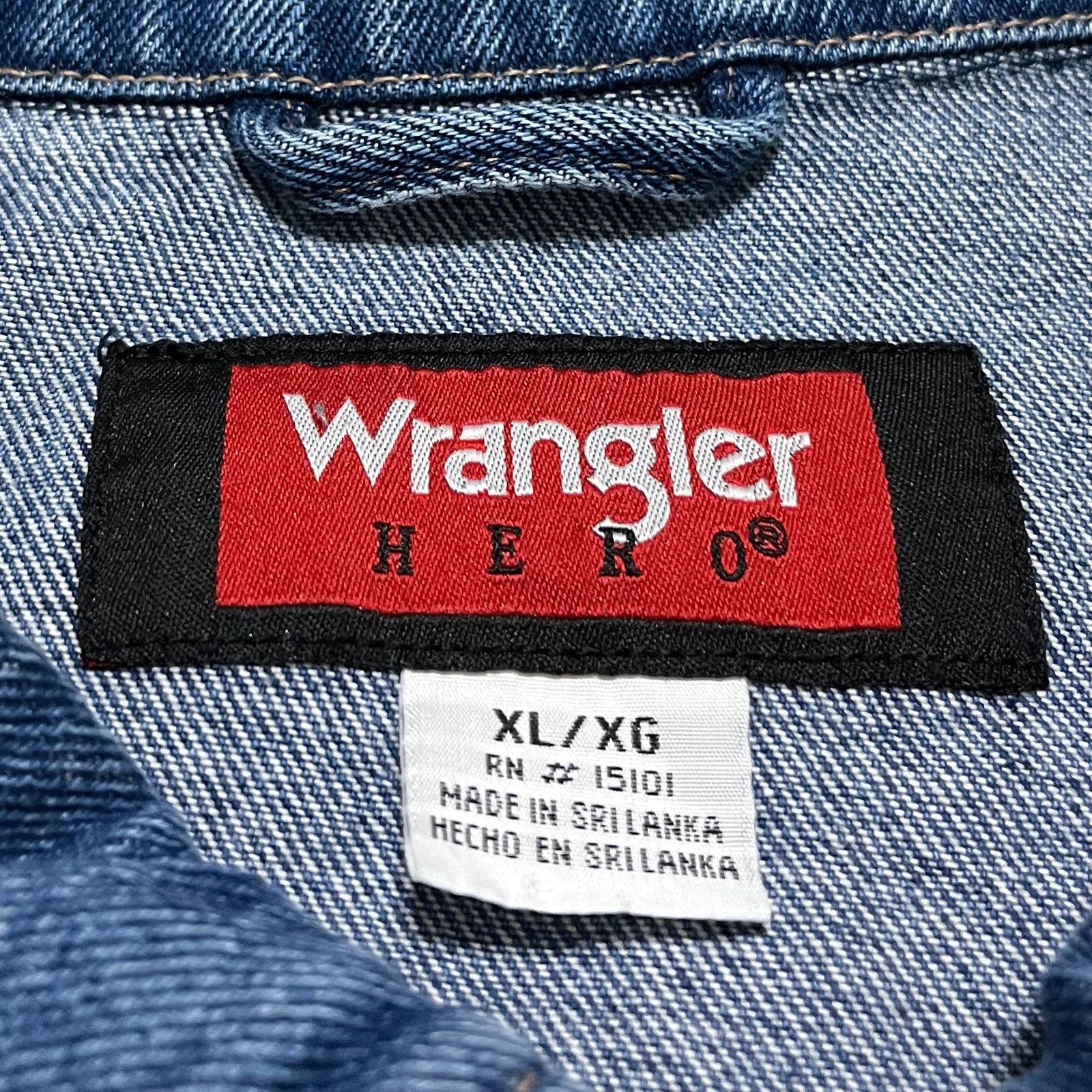 Wrangler Vintage Wrangler Hero Denim Trucker Jacket XL Size US XL / EU 56 / 4 - 4 Thumbnail