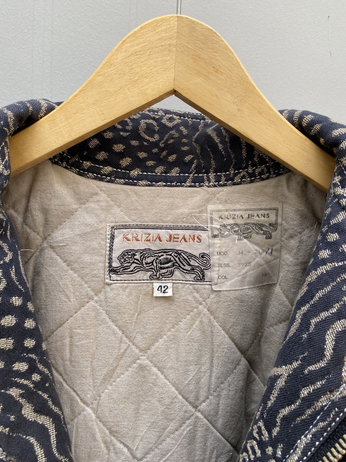 Krizia Uomo Krizia Jeans Leopard Pattern Mix Leather Jacket Boxy Fit Size US M / EU 48-50 / 2 - 8 Thumbnail