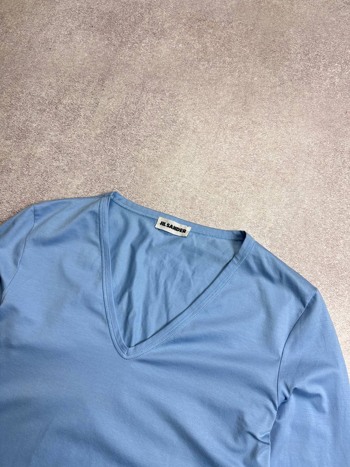 Jil Sander Vintage Jil Sander Blue Blouse M Size M / US 6-8 / IT 42-44 - 2 Thumbnail
