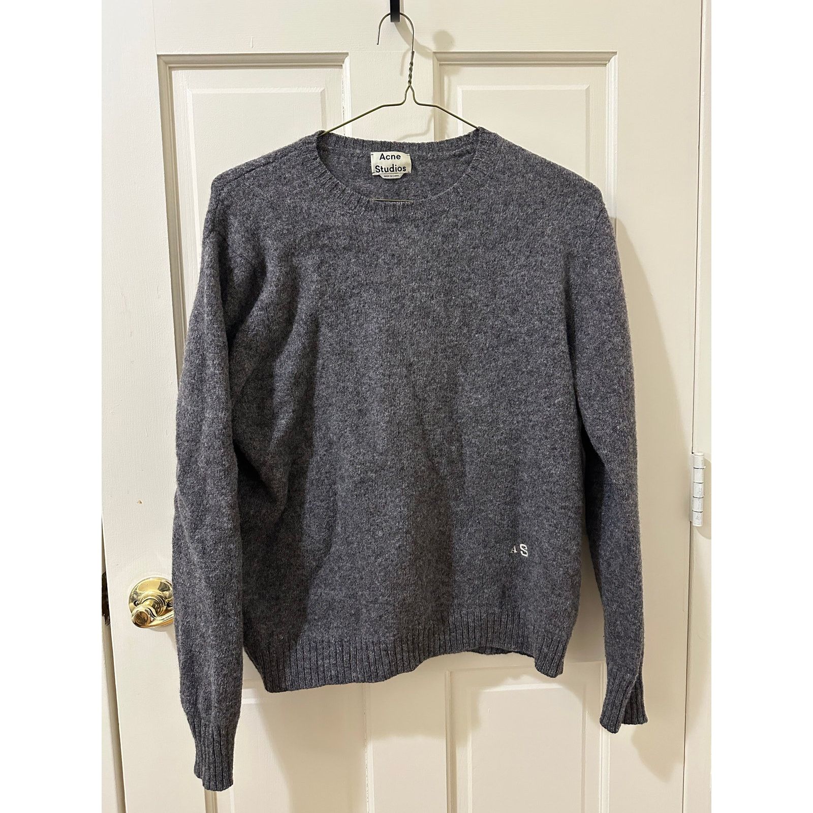 Acne Studios Acne Studios Grey Wool SS18 Sweater Size US M / EU 48-50 / 2 - 1 Thumbnail