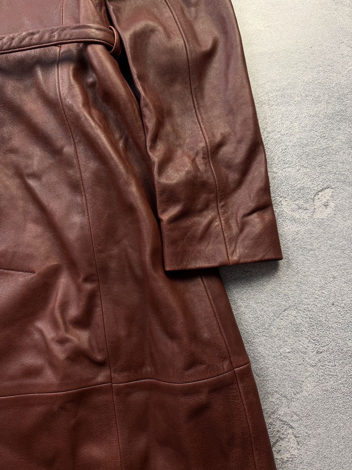 Nour Hammour Nour Hammour Leather Trench Coat Jacket Size S / US 4 / IT 40 - 10 Thumbnail