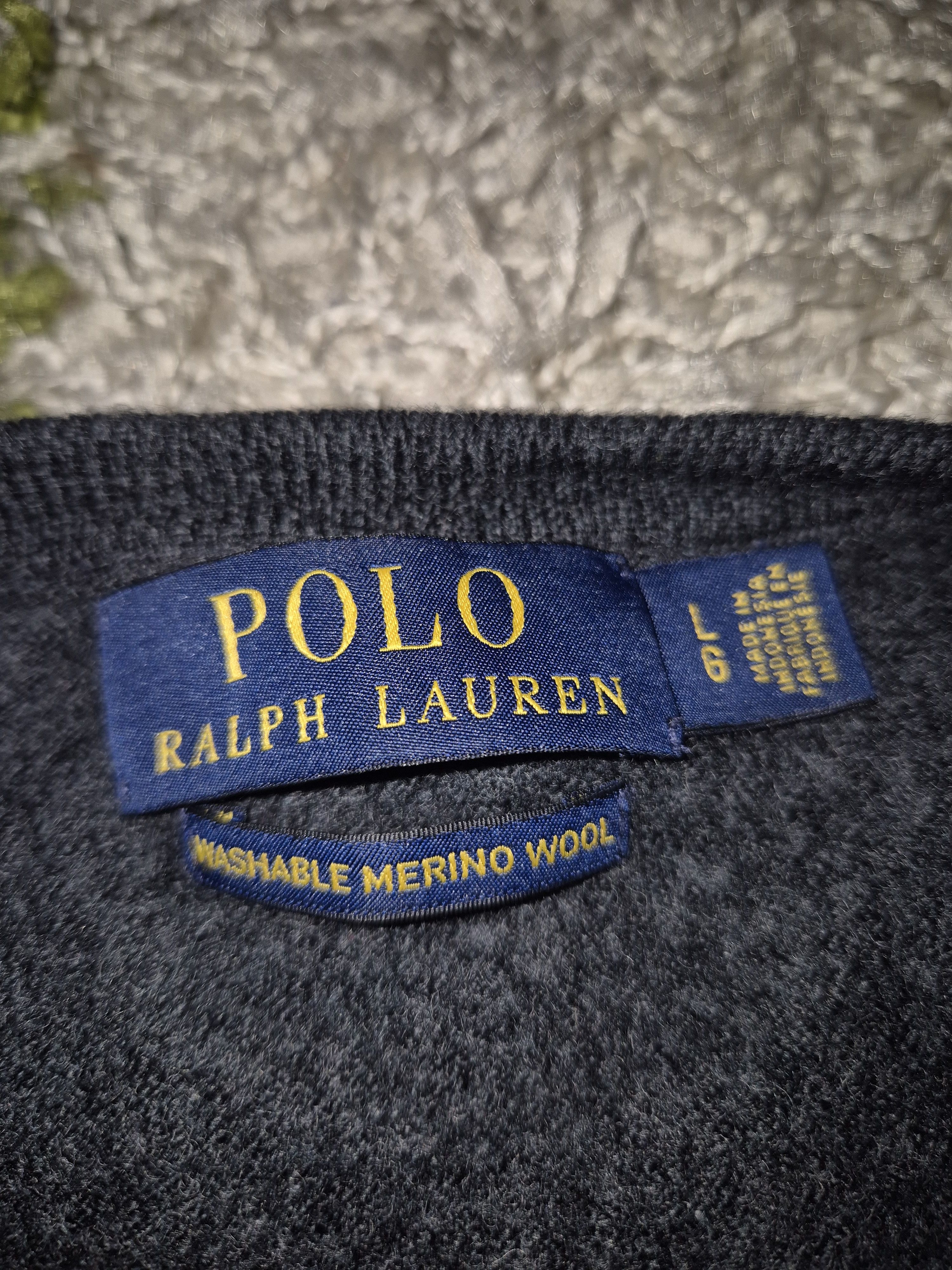 Polo Ralph Lauren Black blue sweater Size US L / EU 52-54 / 3 - 2 Thumbnail