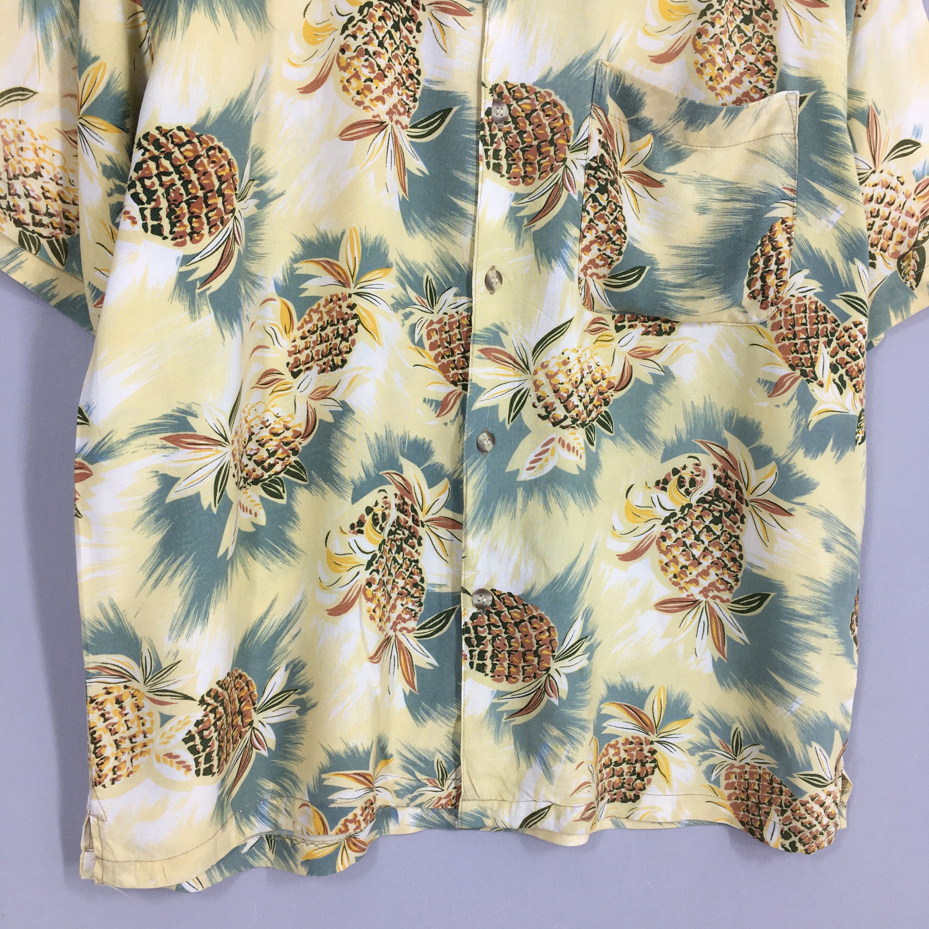 Life's a Beach Vintage Hawaiian Pineapples Aloha Tropical Shirt Medium Size US M / EU 48-50 / 2 - 4 Thumbnail