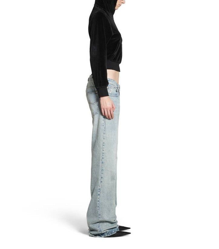 Balenciaga o1bcso1str0526 Low Waist Straight Pants in Blue Size 28" / US 6 / IT 42 - 5 Thumbnail