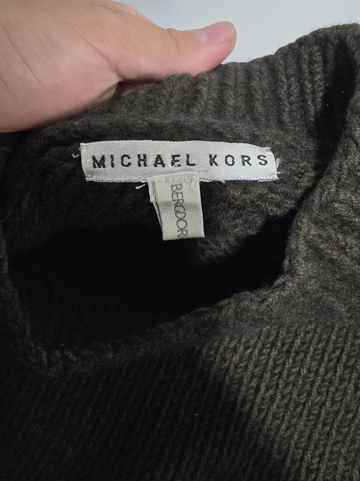 Michael Kors Michael Kors Ribbed Wool-Blend Sweater Olive Green (Size M) Size M / US 6-8 / IT 42-44 - 2 Thumbnail