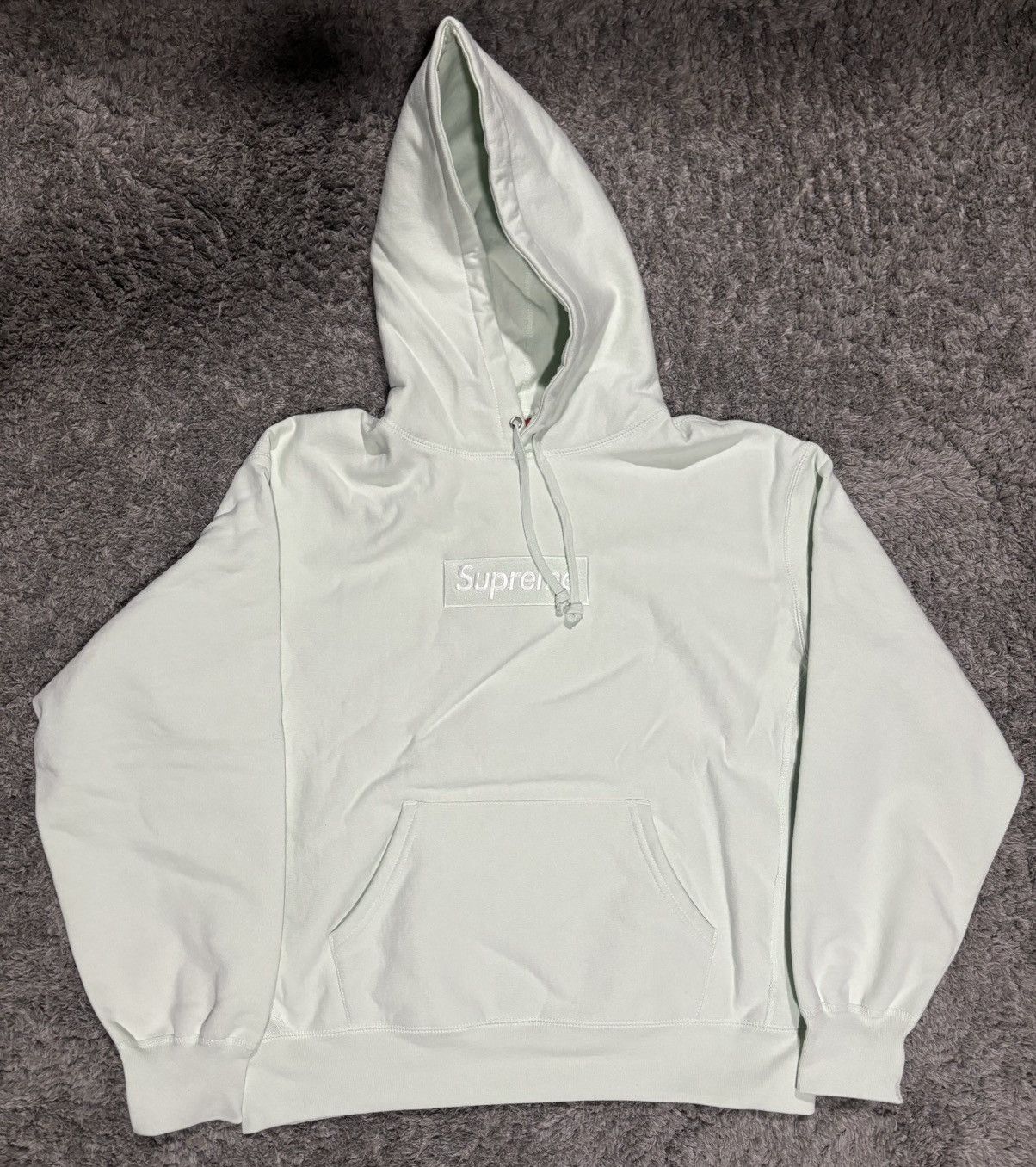 Supreme Supreme Box Logo Hoodie Light Green Size US S / EU 44-46 / 1 - 2 Thumbnail