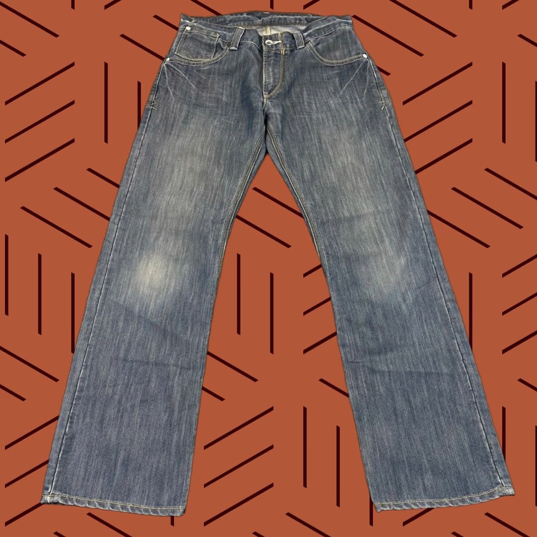 Levi's LEVI STRAUSS 514 Jeans Mens 32x32 Slim Straight Blue Light Wash Denim Pants Size US 32 / EU 48 - 1 Thumbnail