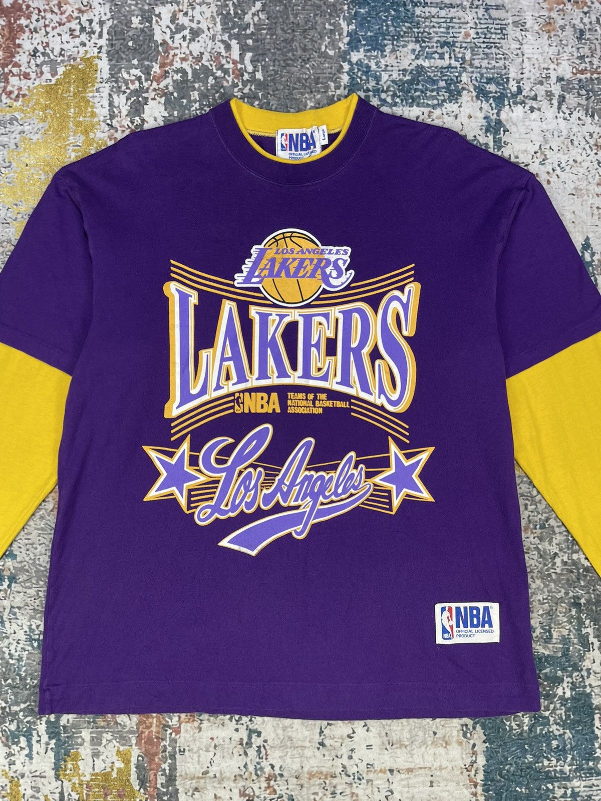 NBA Vintage NBA L.A Lakers Overprinted Shirts Size US L / EU 52-54 / 3 - 2 Thumbnail