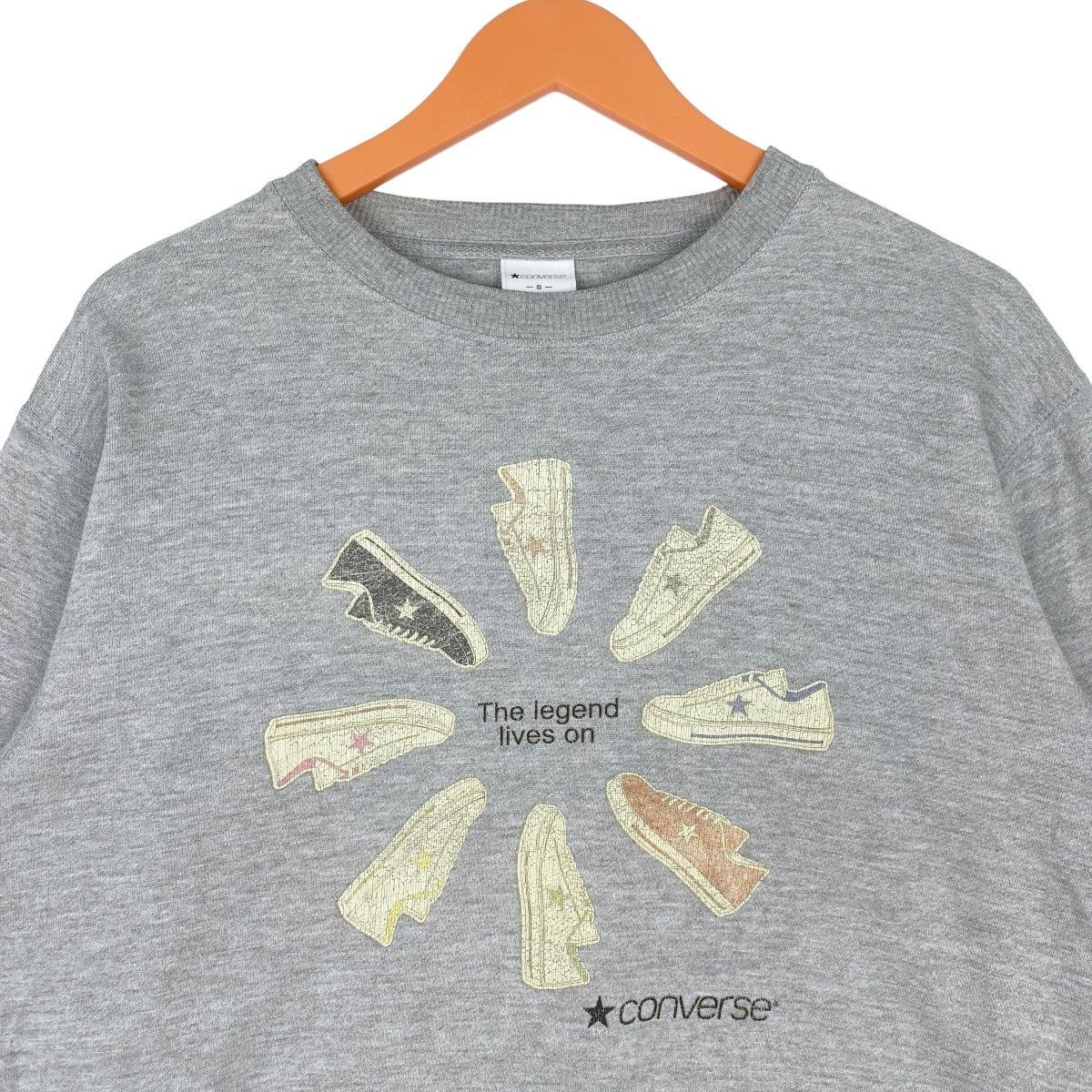 Converse Converse Sweatshirt Crewneck Grey Pullover Jumper Size US S / EU 44-46 / 1 - 2 Thumbnail