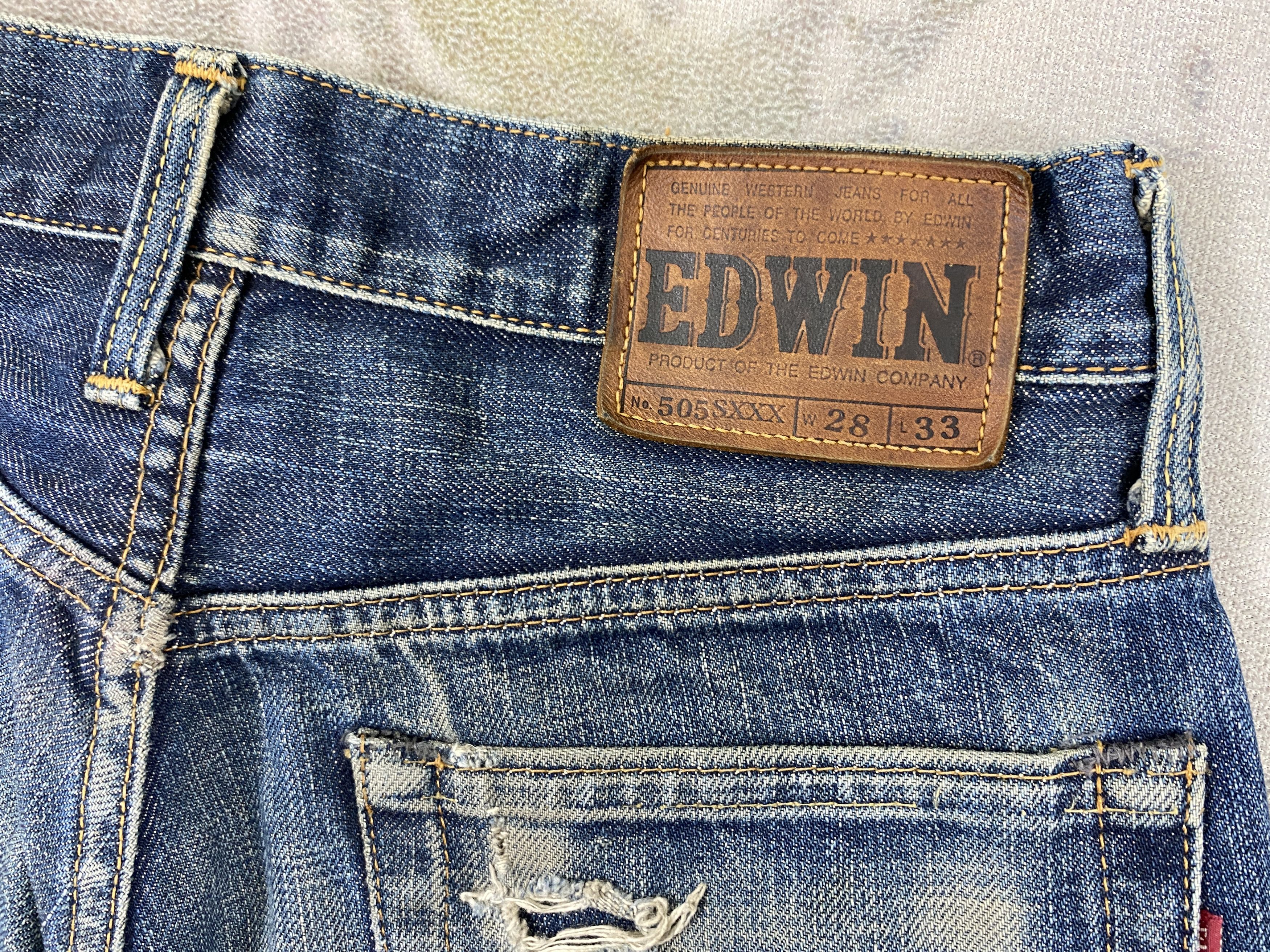Edwin Selvedge Vintage Edwin Jeans 27x28.5 Denim- JN3725 Size US 27 - 11 Thumbnail