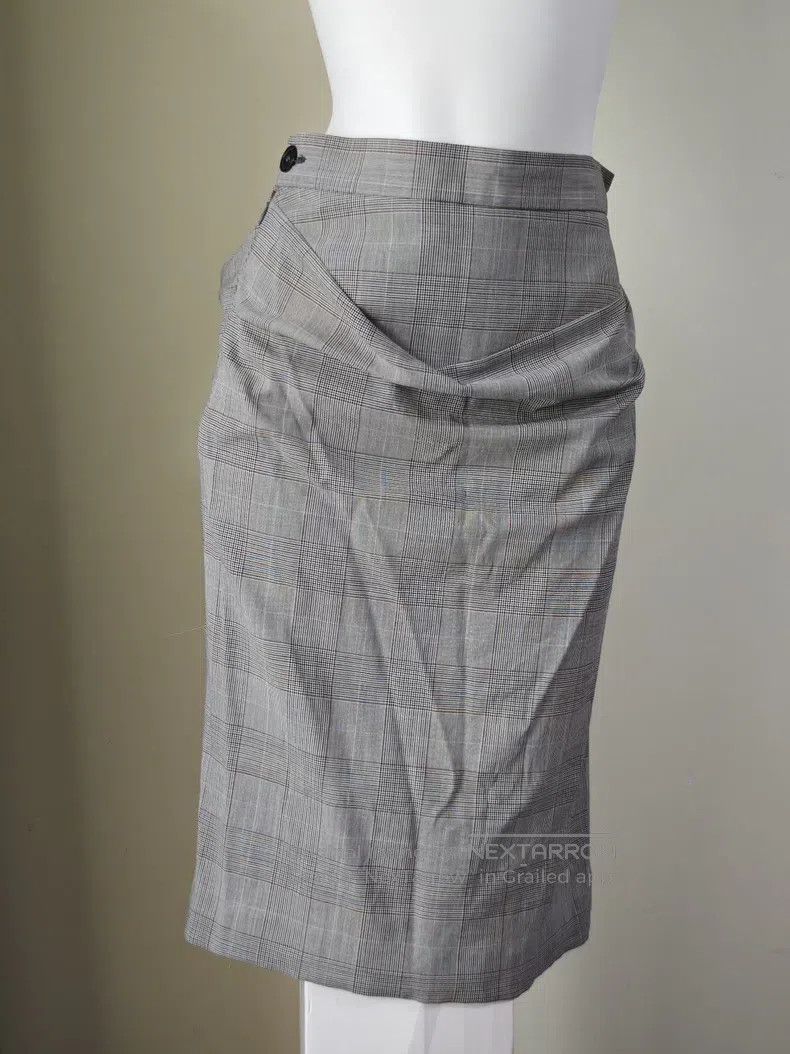 Vivienne Westwood Vivienne Westwood Gray plaid pencil skirt Size 25" / US 0 / IT 36 - 2 Thumbnail