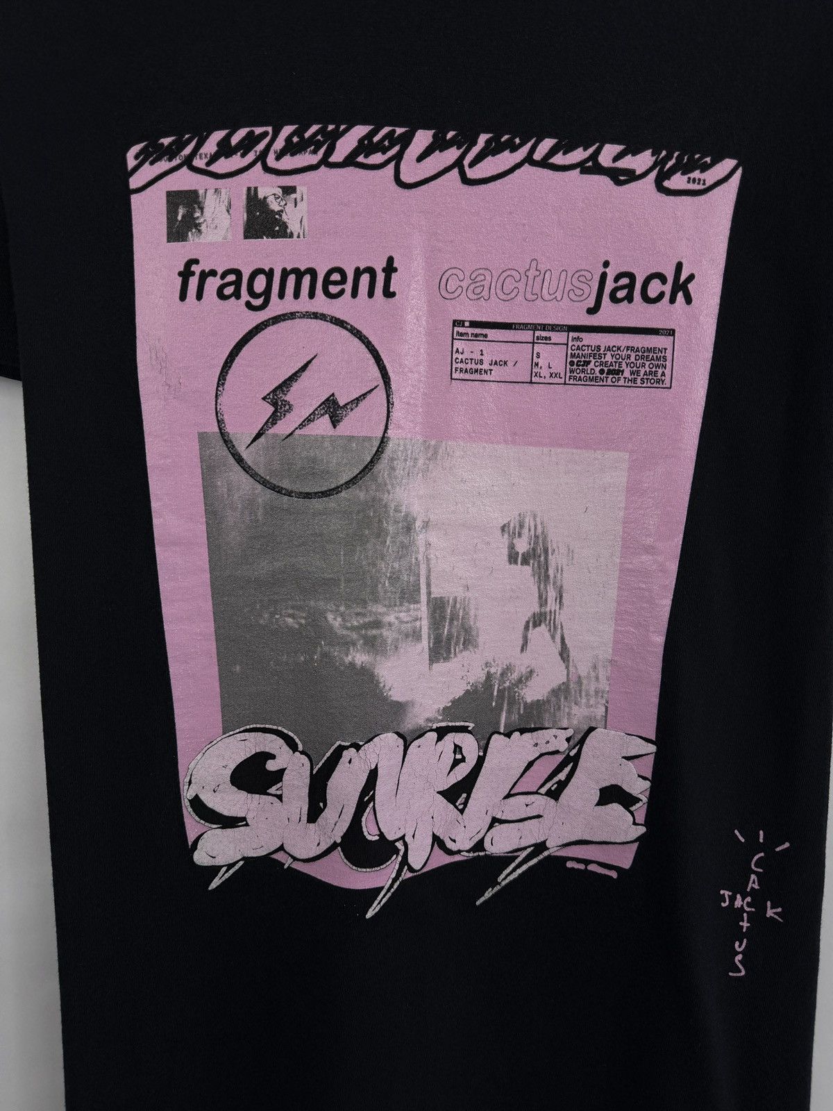 Fragment Design × Travis Scott 🇺🇸 Y2K Fragment Design Cactus Jack Travis Scott T-Shirt Rare Size US S / EU 44-46 / 1 - 4 Thumbnail