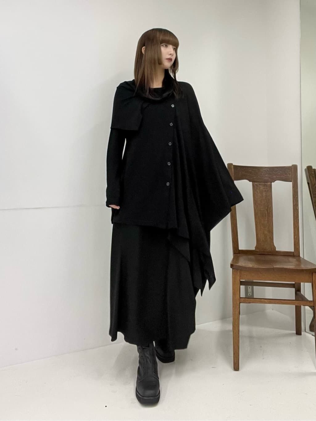 Yohji Yamamoto Yohji Yamamoto Femme Draped Knit Cardigan jacket coat black Size S / US 4 / IT 40 - 6 Thumbnail