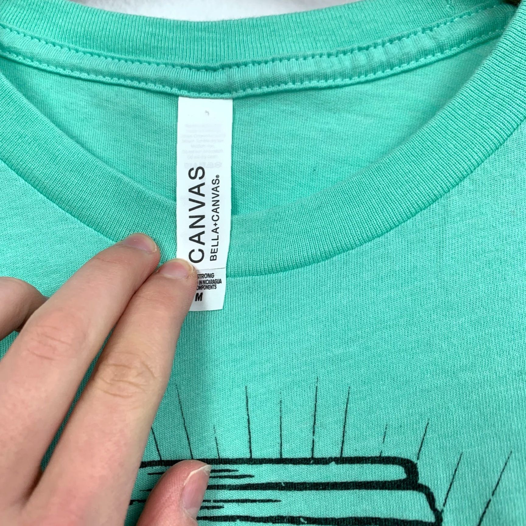 Vintage Bella Canvas Ideal Goods Vintage Mason Jar Label Green Short Sleeve T-Shirt M Women) Shirt Women M Green 90s Size M / US 6-8 / IT 42-44 - 6 Thumbnail