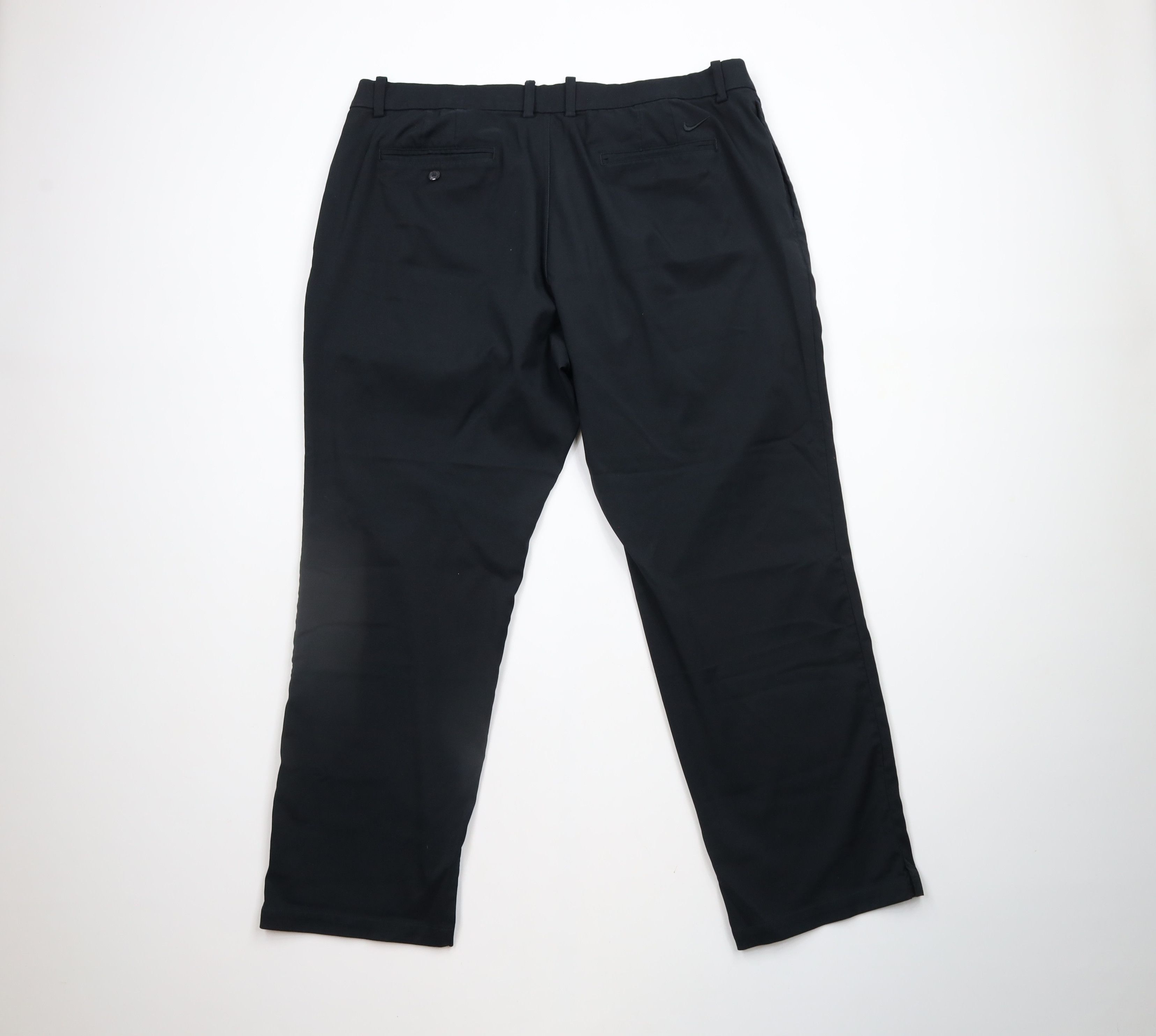 Nike × Vintage Nike Golf Wide Leg Stretch Tech Golfing Chino Pants Black Size US 42 / EU 58 - 7 Thumbnail