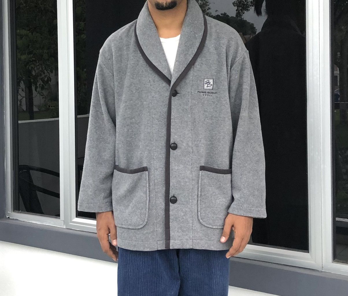 Pierre Balmain Pierre Balmain Paris Men Fleece Cardigan Casual Jacket Size US M / EU 48-50 / 2 - 4 Thumbnail