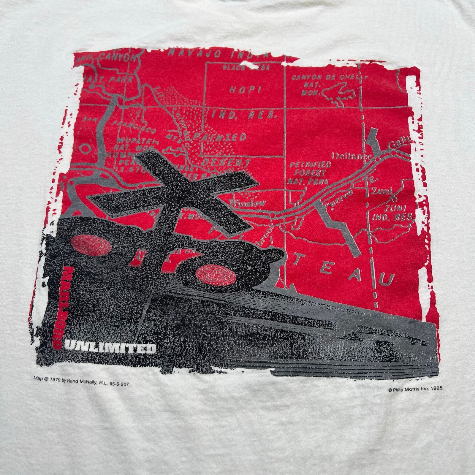 Marlboro Vintage 90s Marlboro Unlimited Map Pocket Tee XL Smoking Size US XL / EU 56 / 4 - 2 Thumbnail