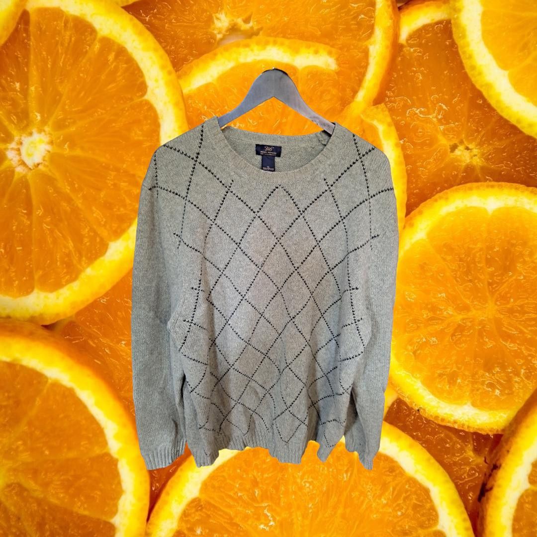 Brooks Brothers Brooks Brothers Light Green Diamond Design Sweater Size XL Size US XL / EU 56 / 4 - 1 Thumbnail