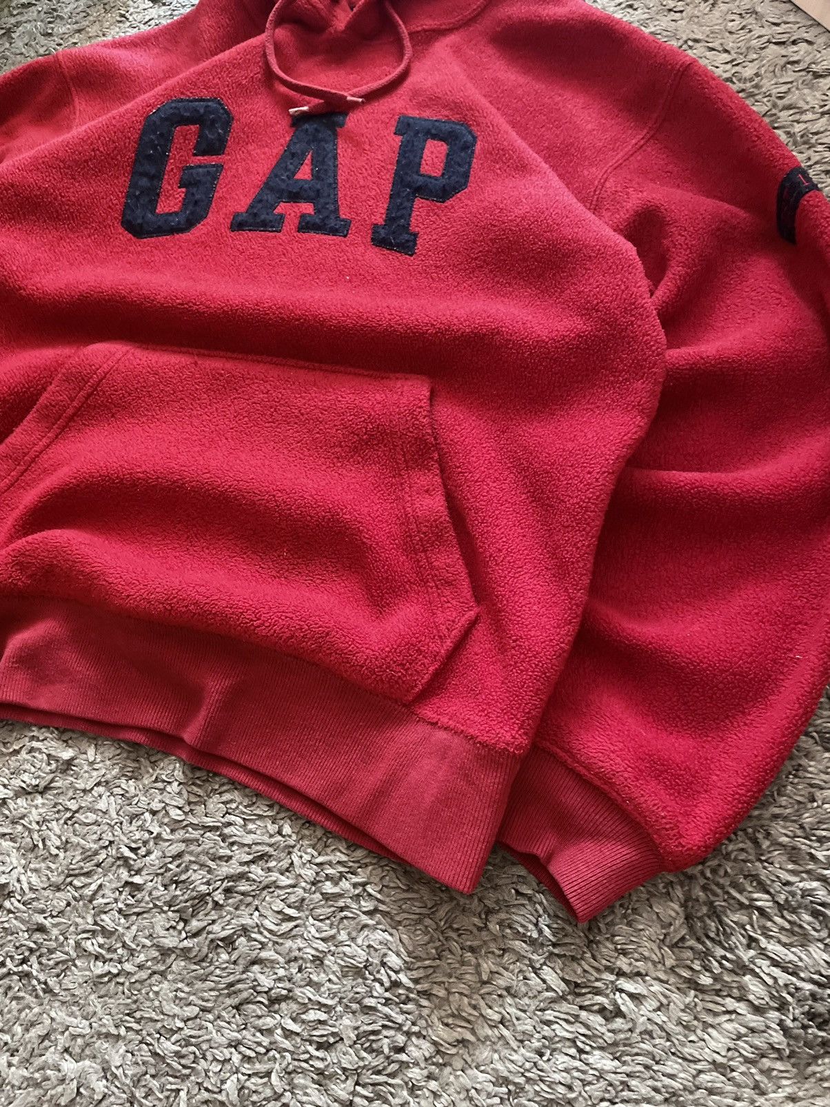 Gap × Vintage 00s Gap Teddy-Hoodie Fleece Streetwear Vintage Big Logo Rare Size US S / EU 44-46 / 1 - 5 Thumbnail