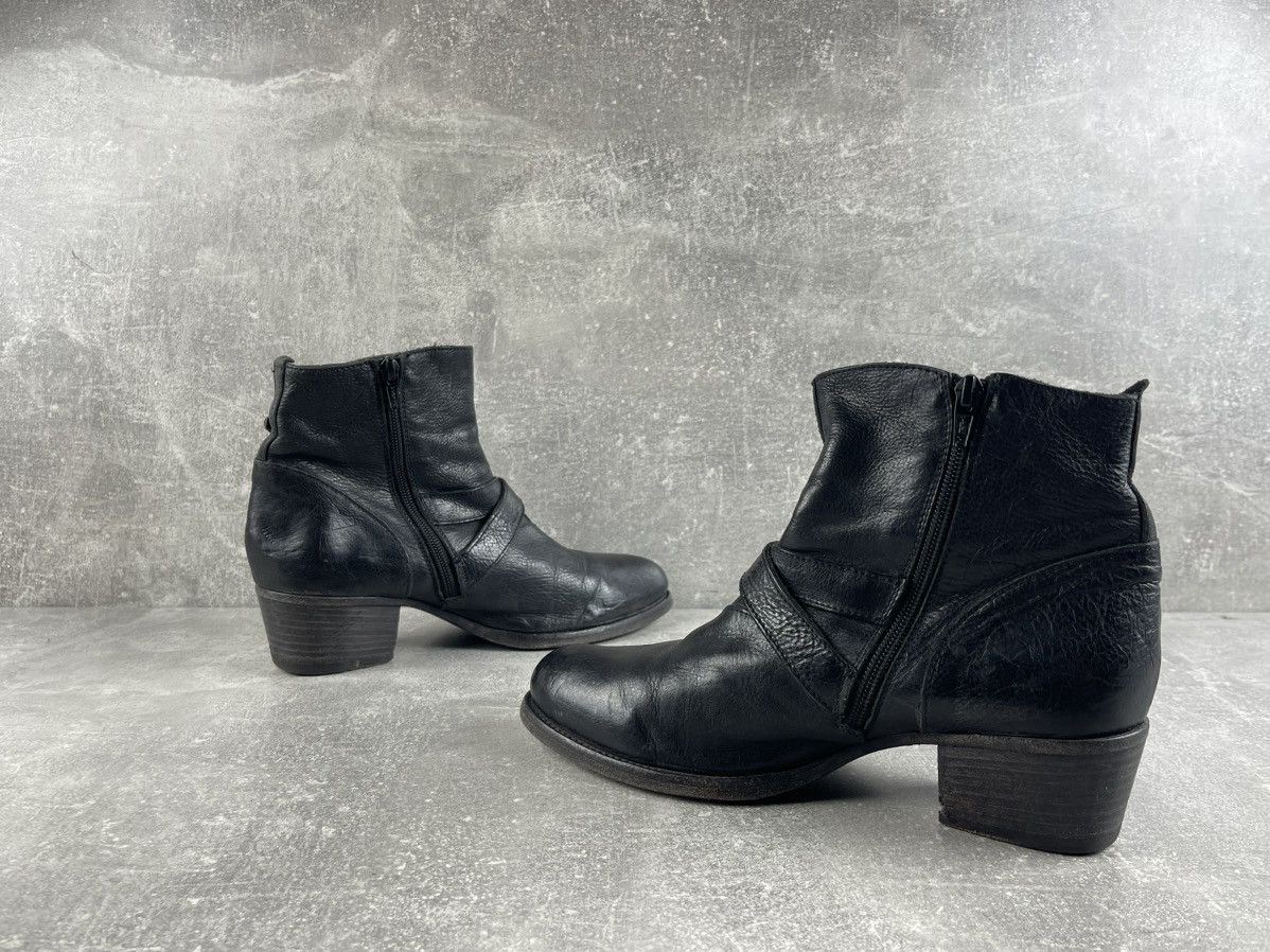 MoMA MOMA Avant Garde Black Leather Harness Moto Ankle Boots Size US 8.5 / IT 38.5 - 5 Thumbnail