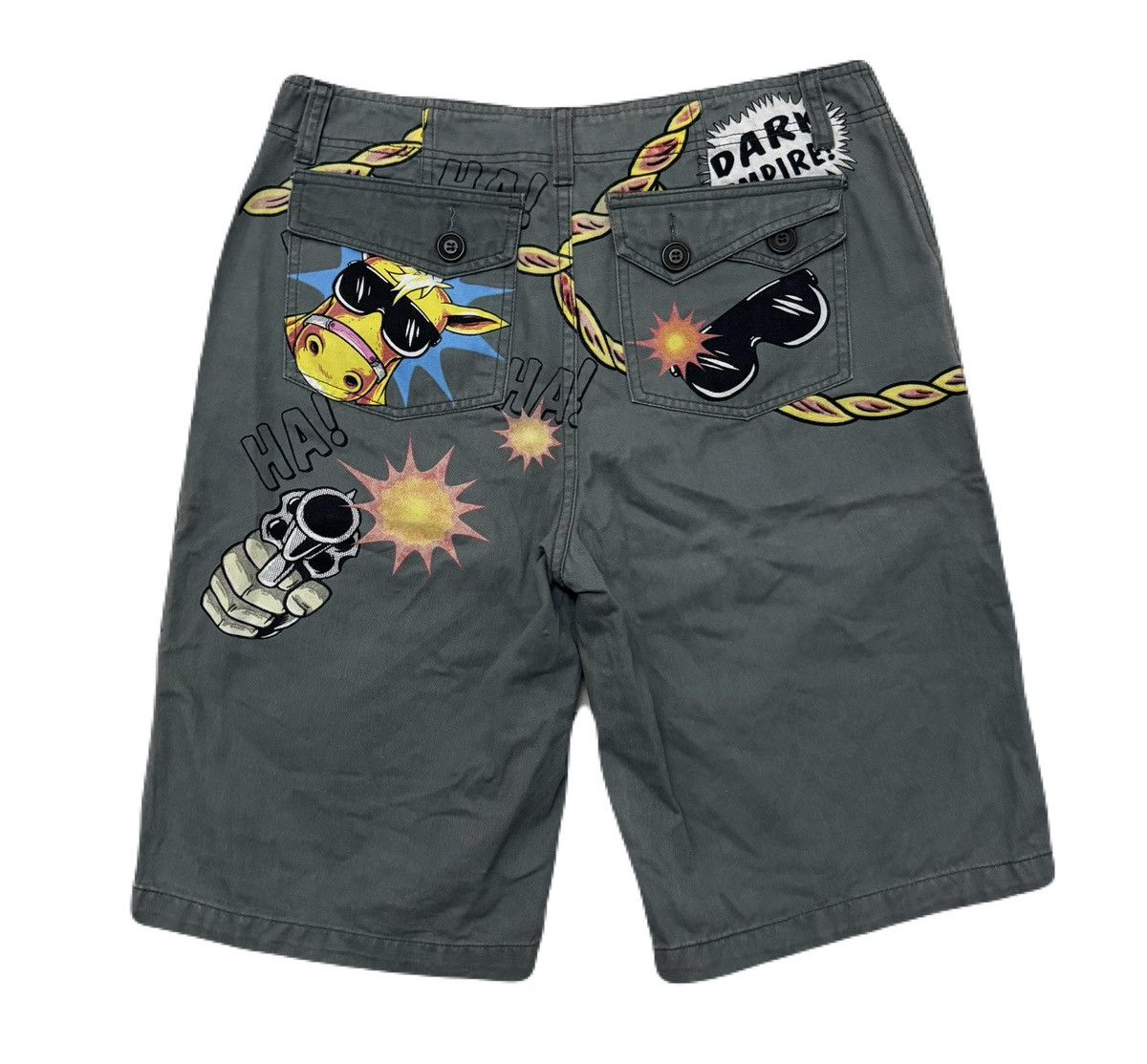 Vintage Designer by DARK EMPIRE Rare Design Short Pant Size US 34 / EU 50 - 2 Thumbnail