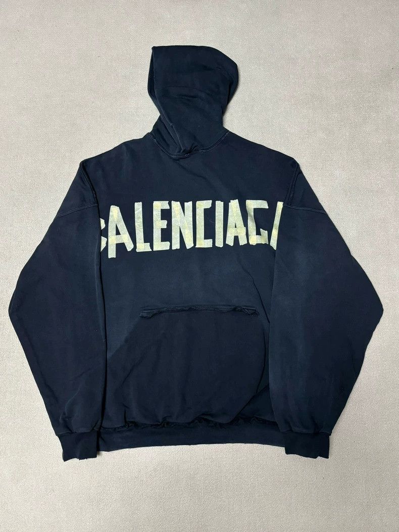 Balenciaga Balenciaga 23SS Tape TAPE TYPE Masking Paper hoodie 2502-Ne Size US M / EU 48-50 / 2 - 1 Thumbnail