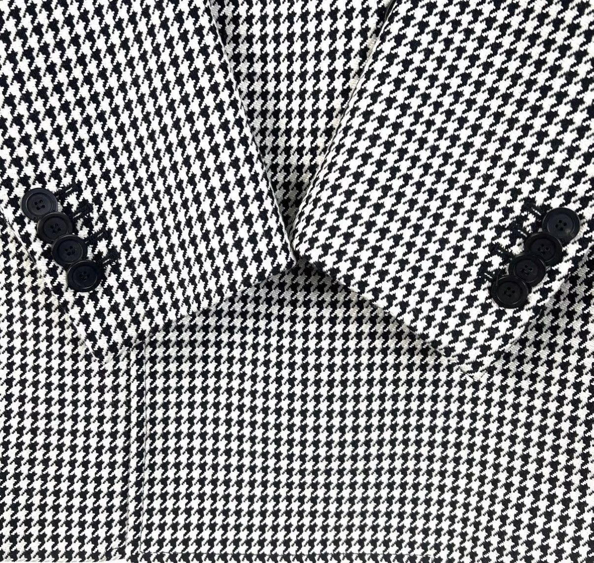 Balenciaga Balenciaga Wool Houndstooth Hourglass Blazer K12 Size XS / US 0-2 / IT 36-38 - 4 Thumbnail