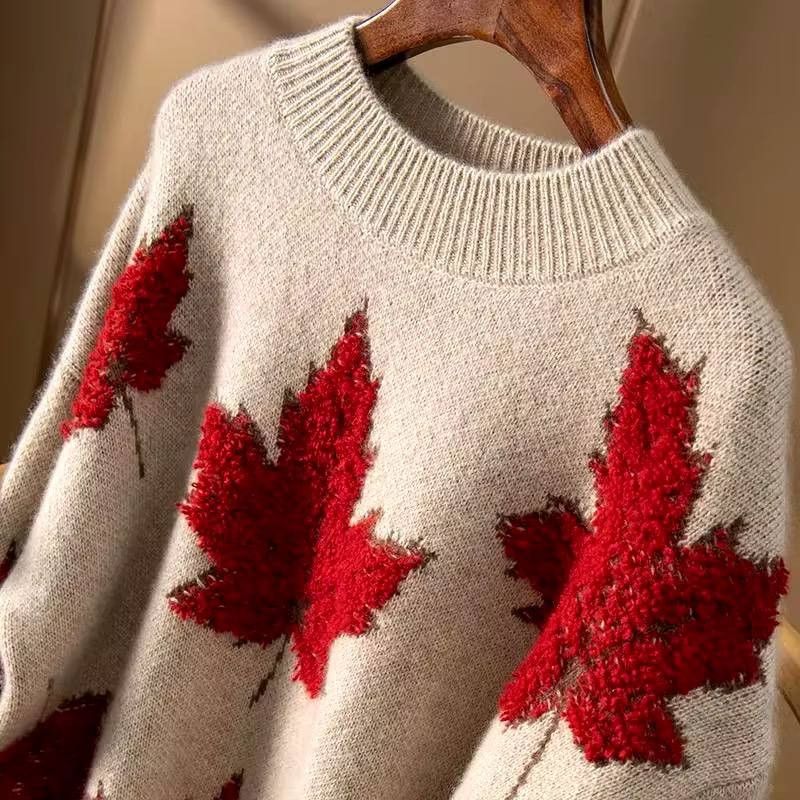 Japanese Brand × Vintage knit fall sweater with a round neckline Size US XL / EU 56 / 4 - 2 Thumbnail