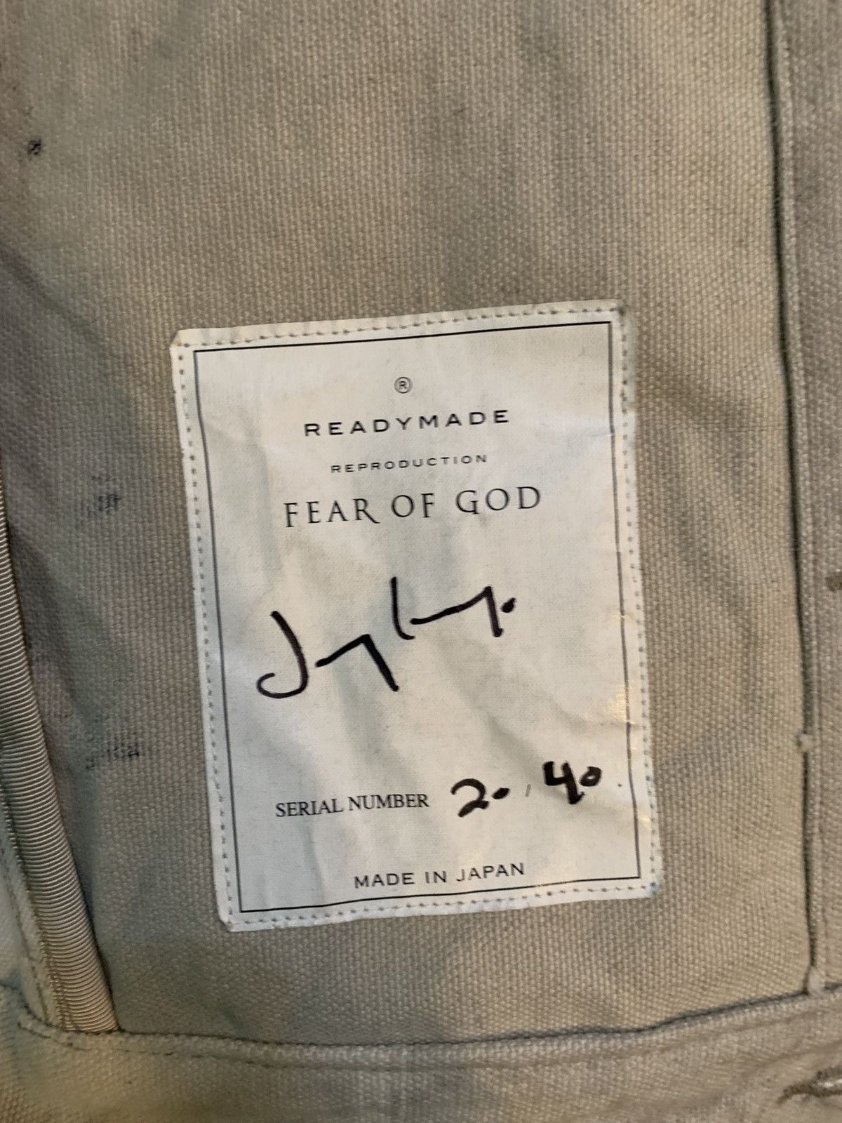 Fear of God Fear of God x Ready Made Mailbag Jacket Size US L / EU 52-54 / 3 - 5 Thumbnail