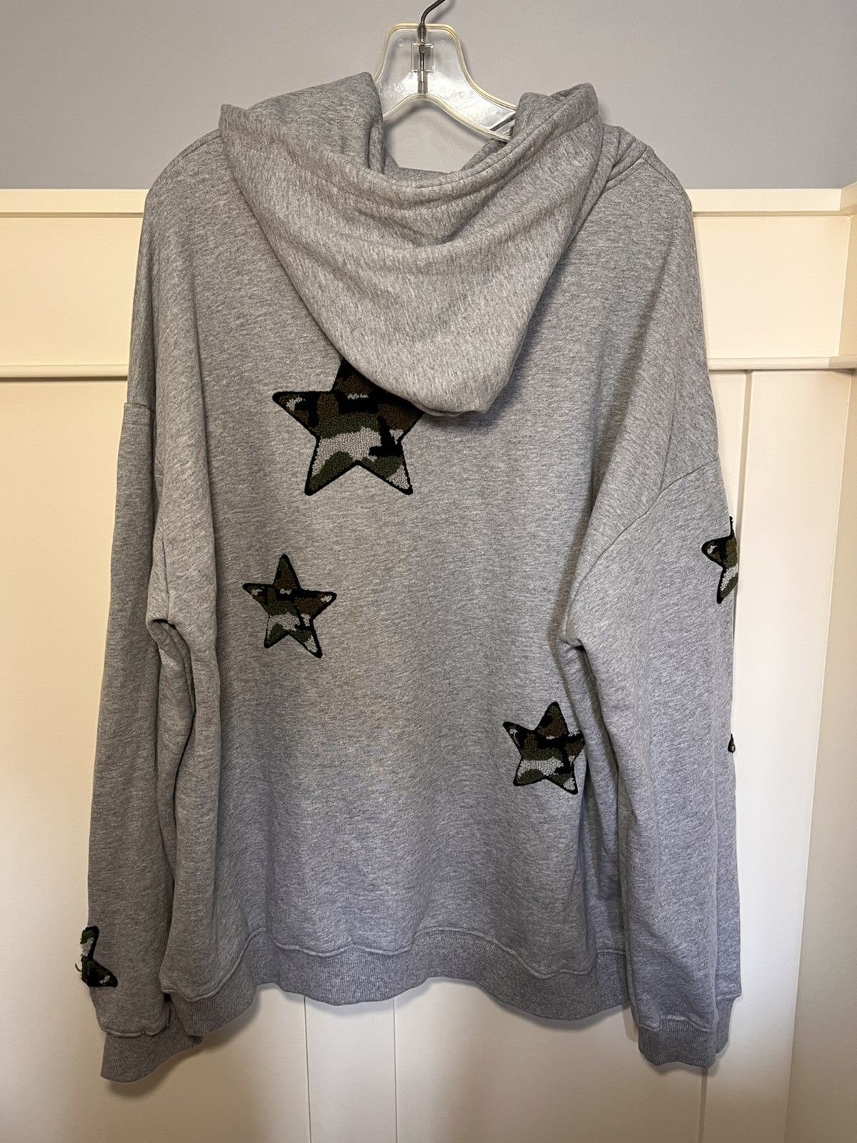 Vintage Vintage camo star patch pullover hoodie Size US XL / EU 56 / 4 - 2 Thumbnail