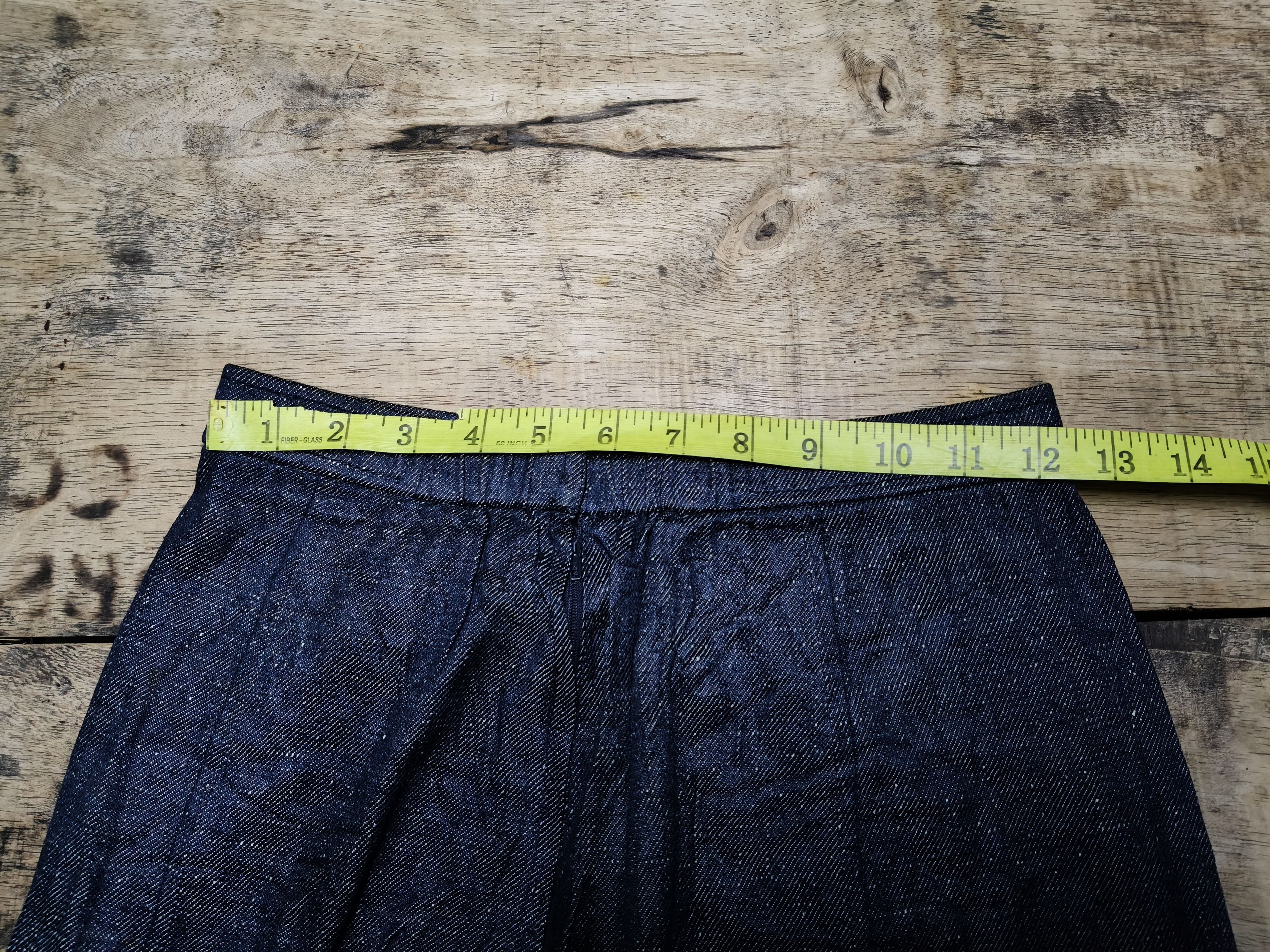 Hardy Amies Hardy Amies Denim Skirt Style Size 24" / US 00 / IT 34 - 6 Thumbnail