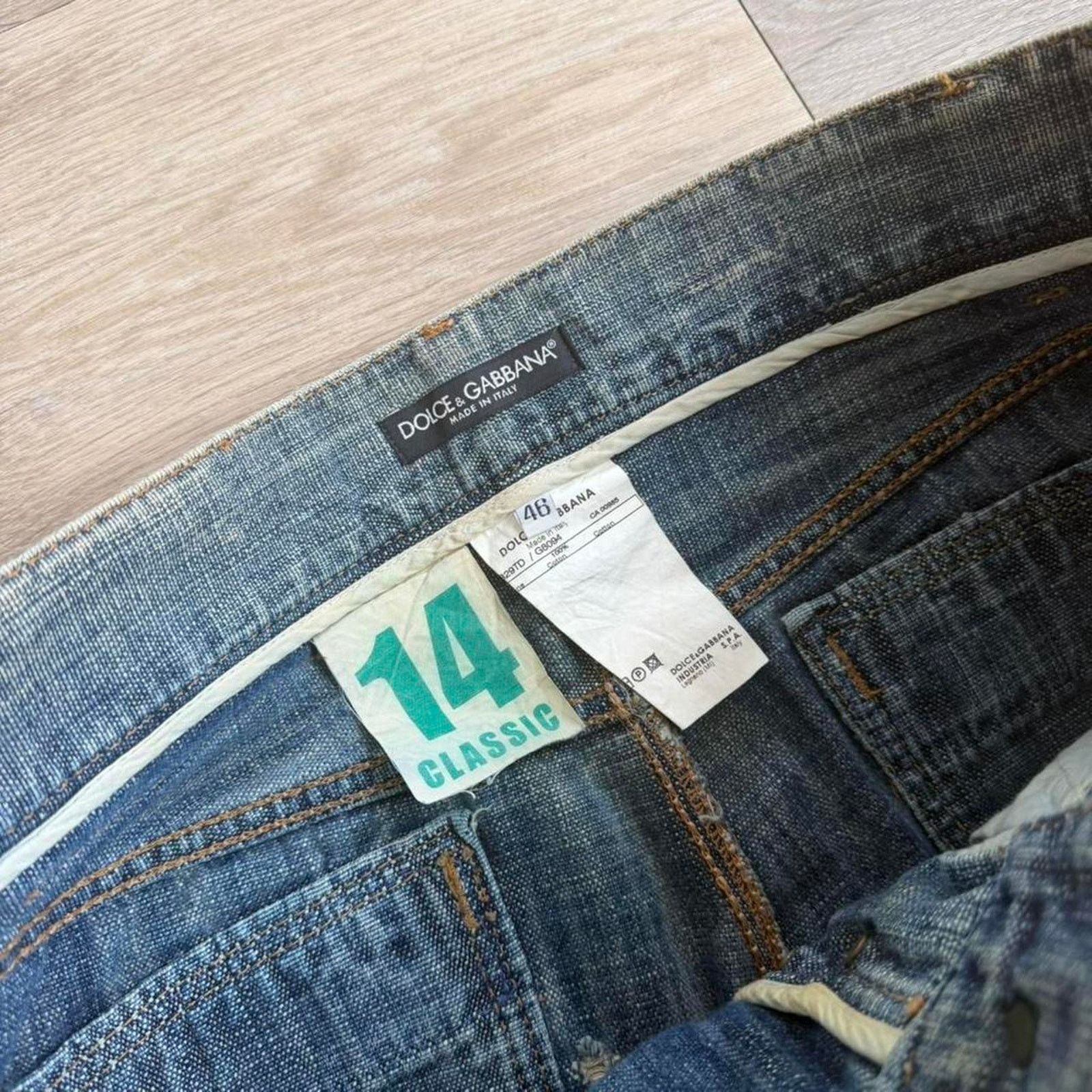Dolce & Gabbana Dolce & Gabbana Distressed Straight Leg Denim Jeans y2k Size US 30 / EU 46 - 8 Thumbnail