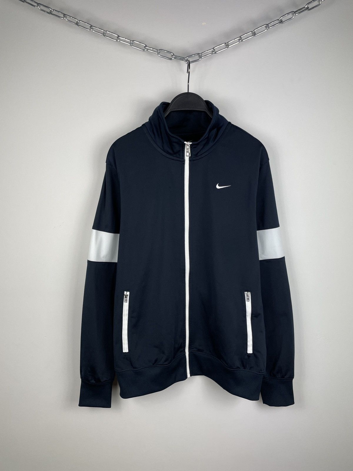 Nike × Vintage Vintage Nike Track Top Jacket Hype Swoosh Size US M / EU 48-50 / 2 - 1 Thumbnail