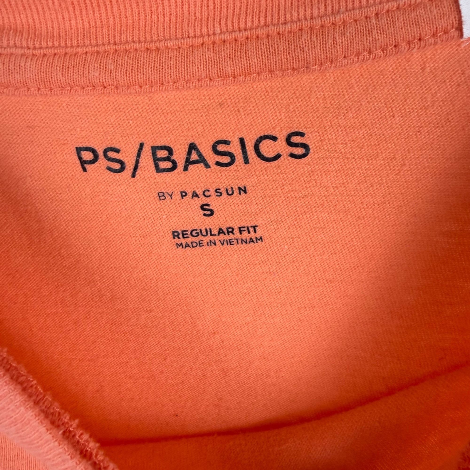 Pacsun PS Basics Pac Sun Men's Long-Sleeve Cotton T-Shirt Orange Si Size US S / EU 44-46 / 1 - 3 Thumbnail