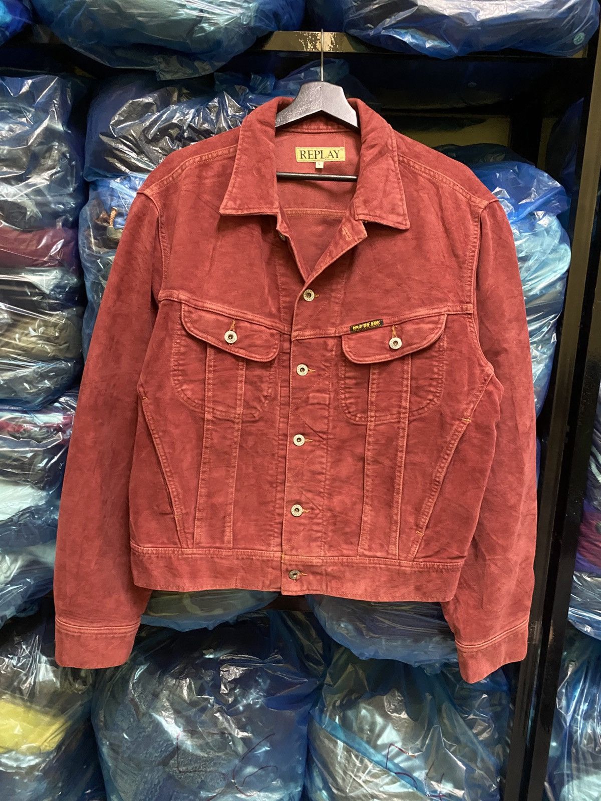 Replay VINTAGE REPLAY VELVET TRUCKER JACKET Size US L / EU 52-54 / 3 - 1 Thumbnail