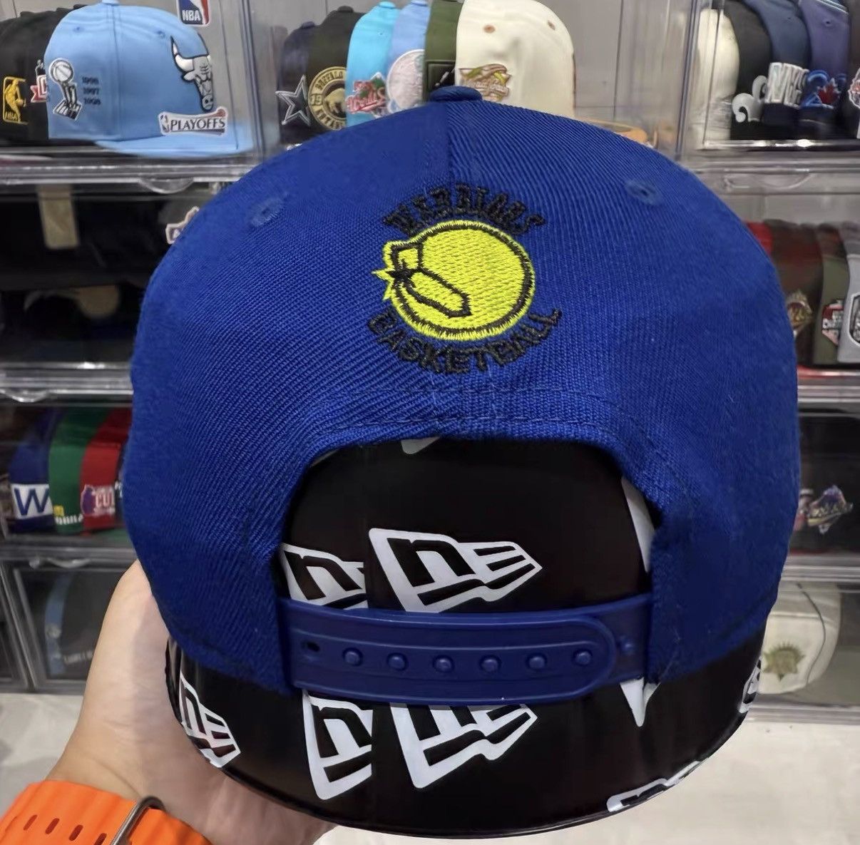 New Era New Era NBA Golden State Warriors Flat Brim Baseball Cap J32 Size ONE SIZE - 3 Thumbnail