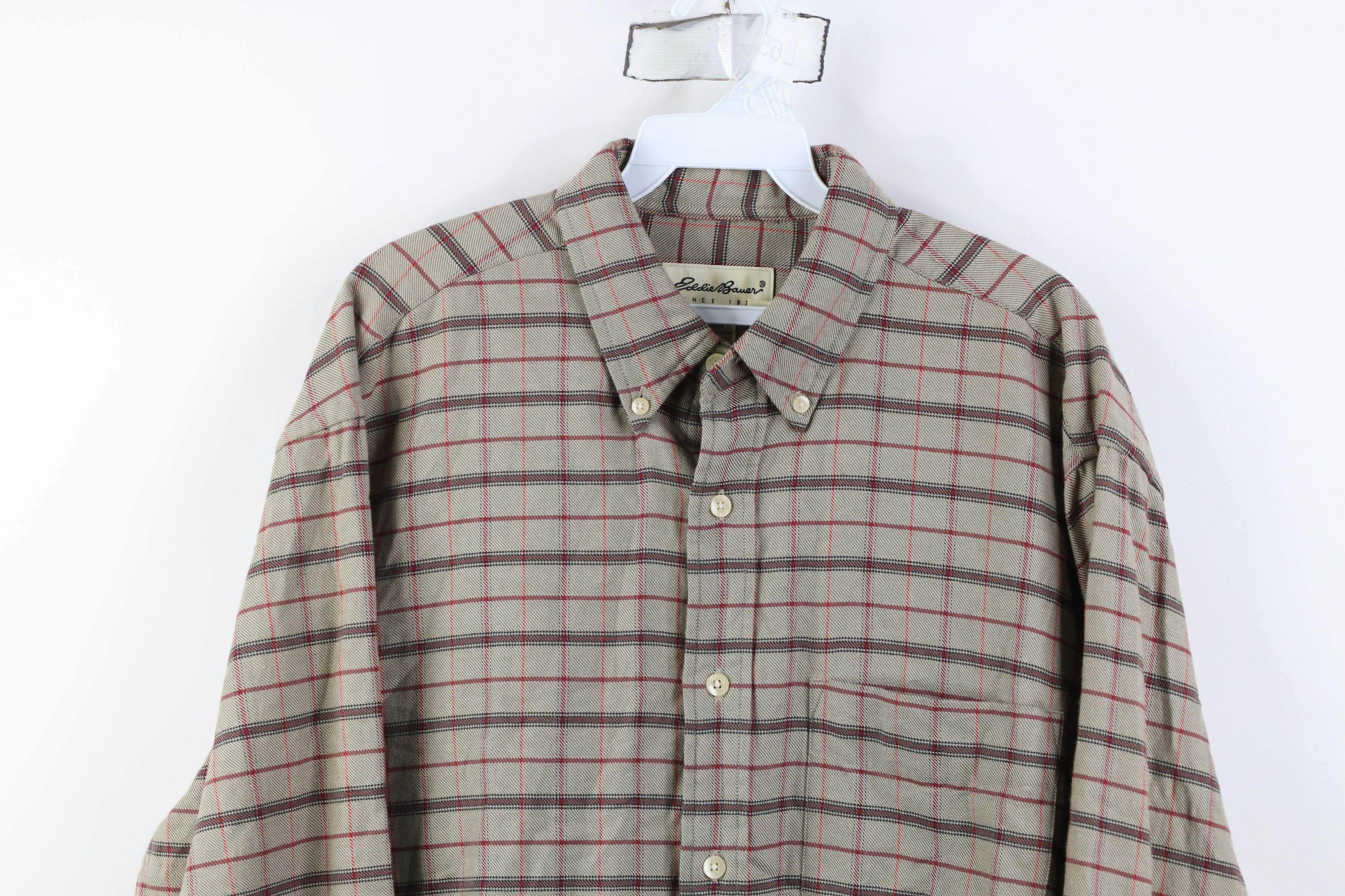 Eddie Bauer Vintage 90s Eddie Bauer Collared Button Down Shirt Plaid Size US M / EU 48-50 / 2 - 2 Thumbnail