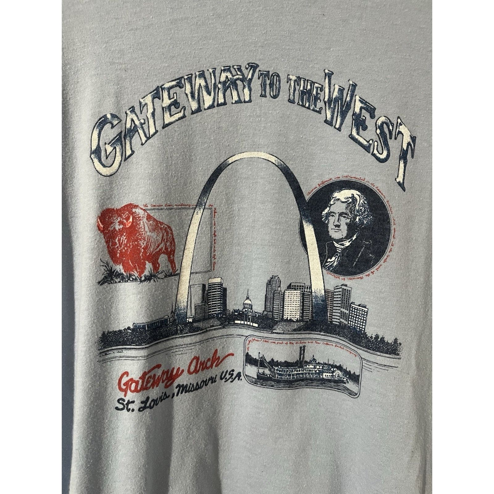 Other Vtg St Louis Missouri Shirt Sz L Gateway to the West Blue Size US L / EU 52-54 / 3 - 2 Thumbnail