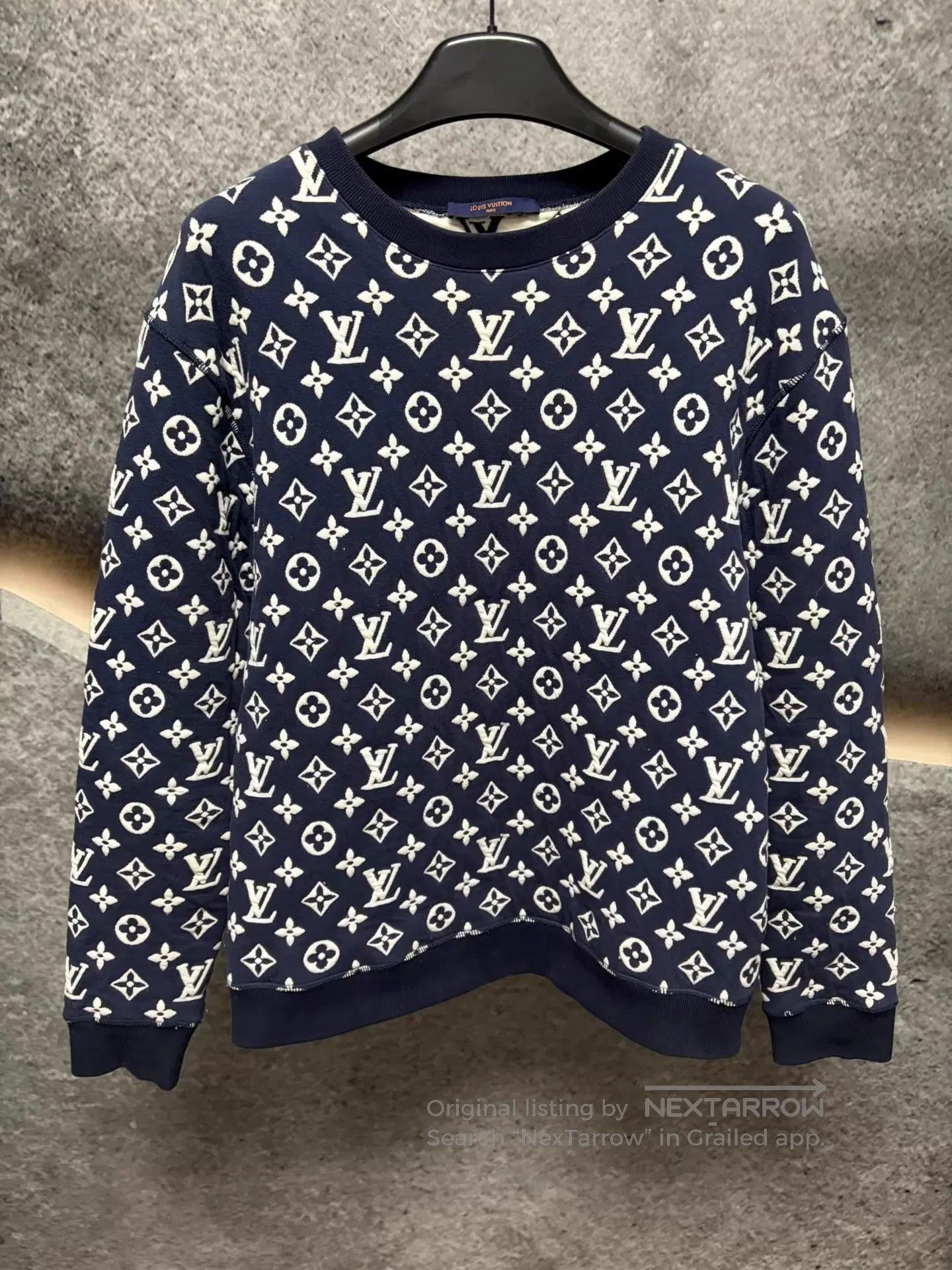 Louis Vuitton Blue Patterned Long Sleeve Sweatshirt M. Size US M / EU 48-50 / 2 - 1 Thumbnail