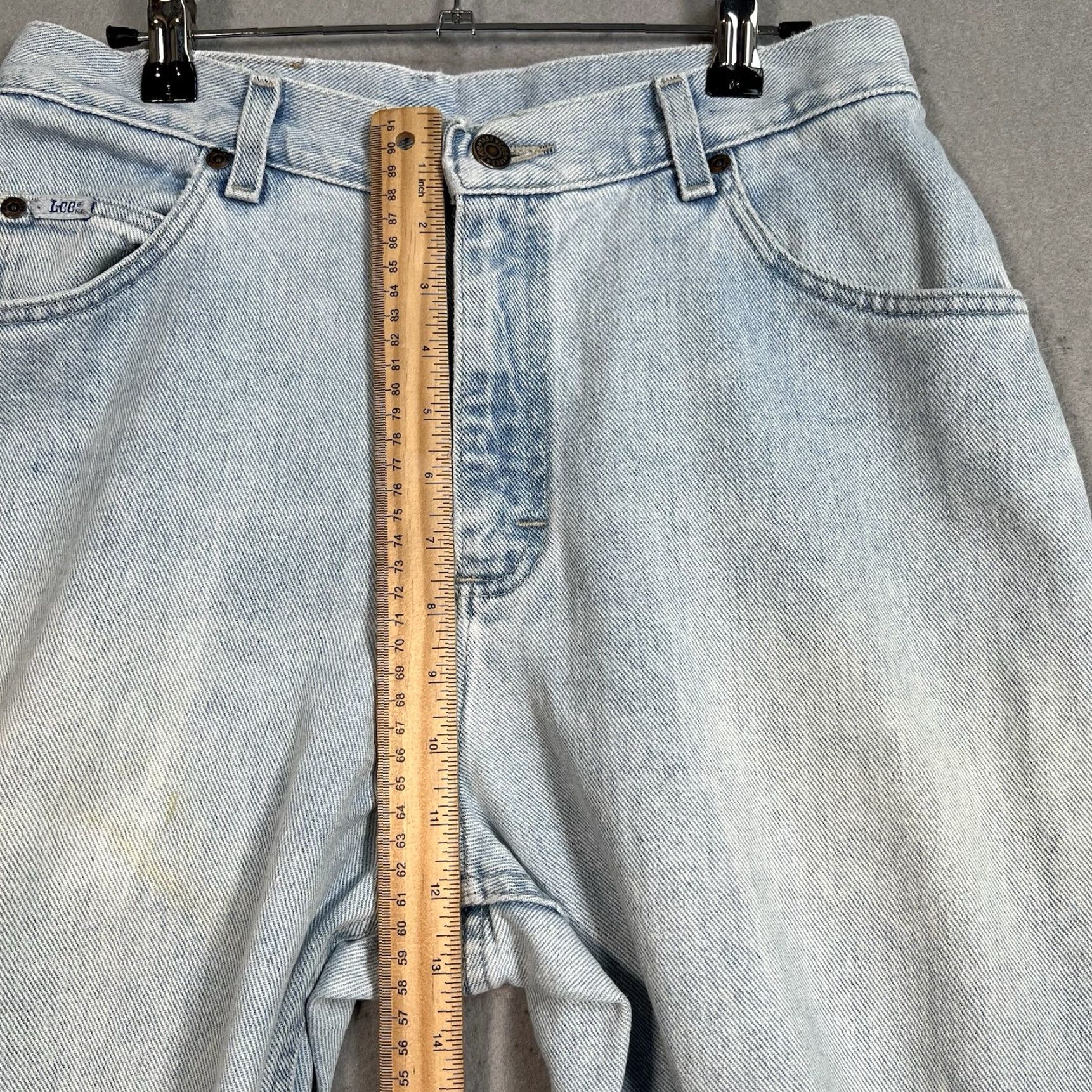 Lee VINTAGE Lee Jeans Womens 30 x 30 MEASURED Blue Denim Light Wash Tapered Leg Size 30" / US 8 / IT 44 - 7 Thumbnail