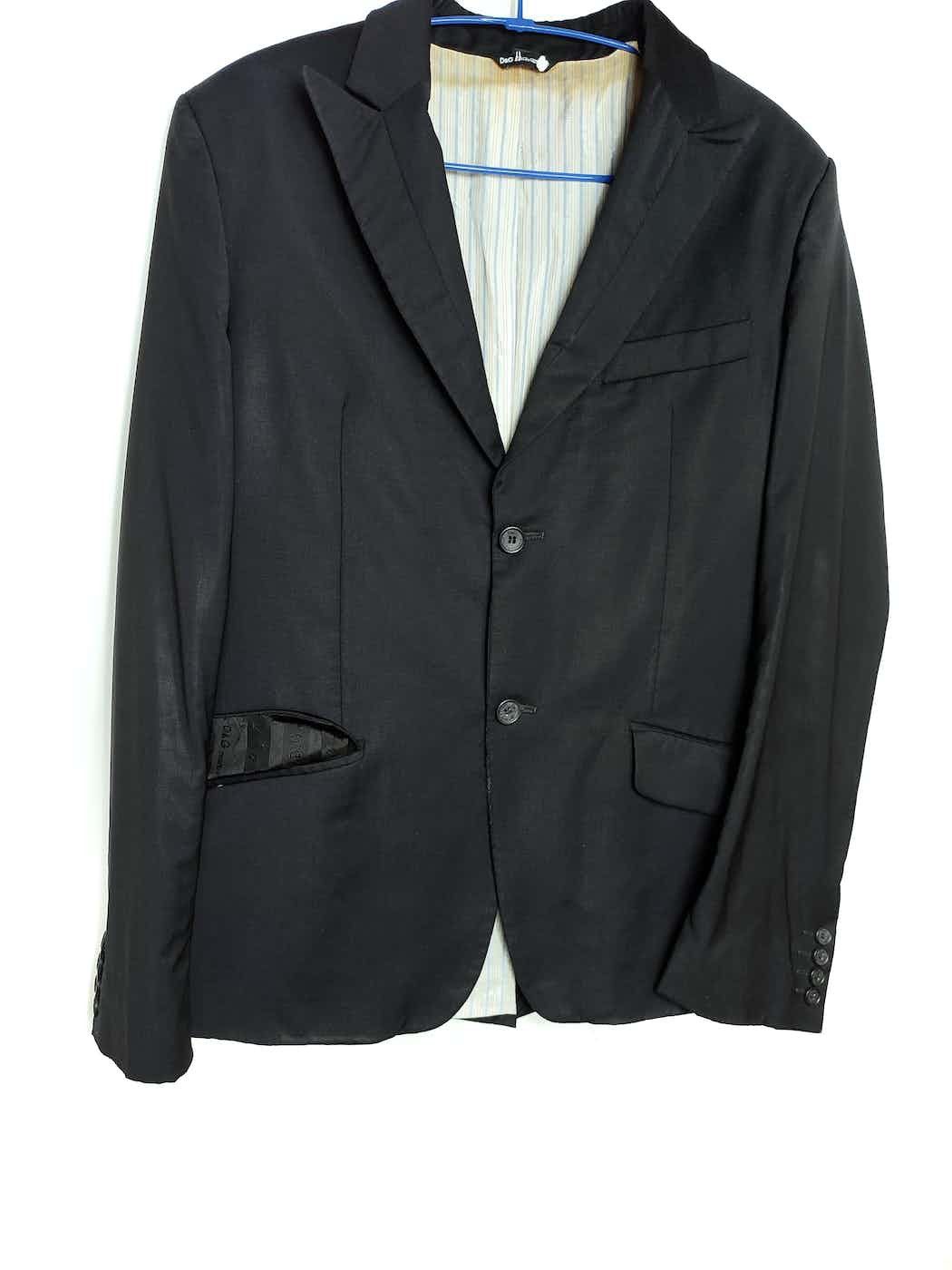 Dolce & Gabbana Dolce Gabbana Wool Blazer Size 48R - 2 Thumbnail