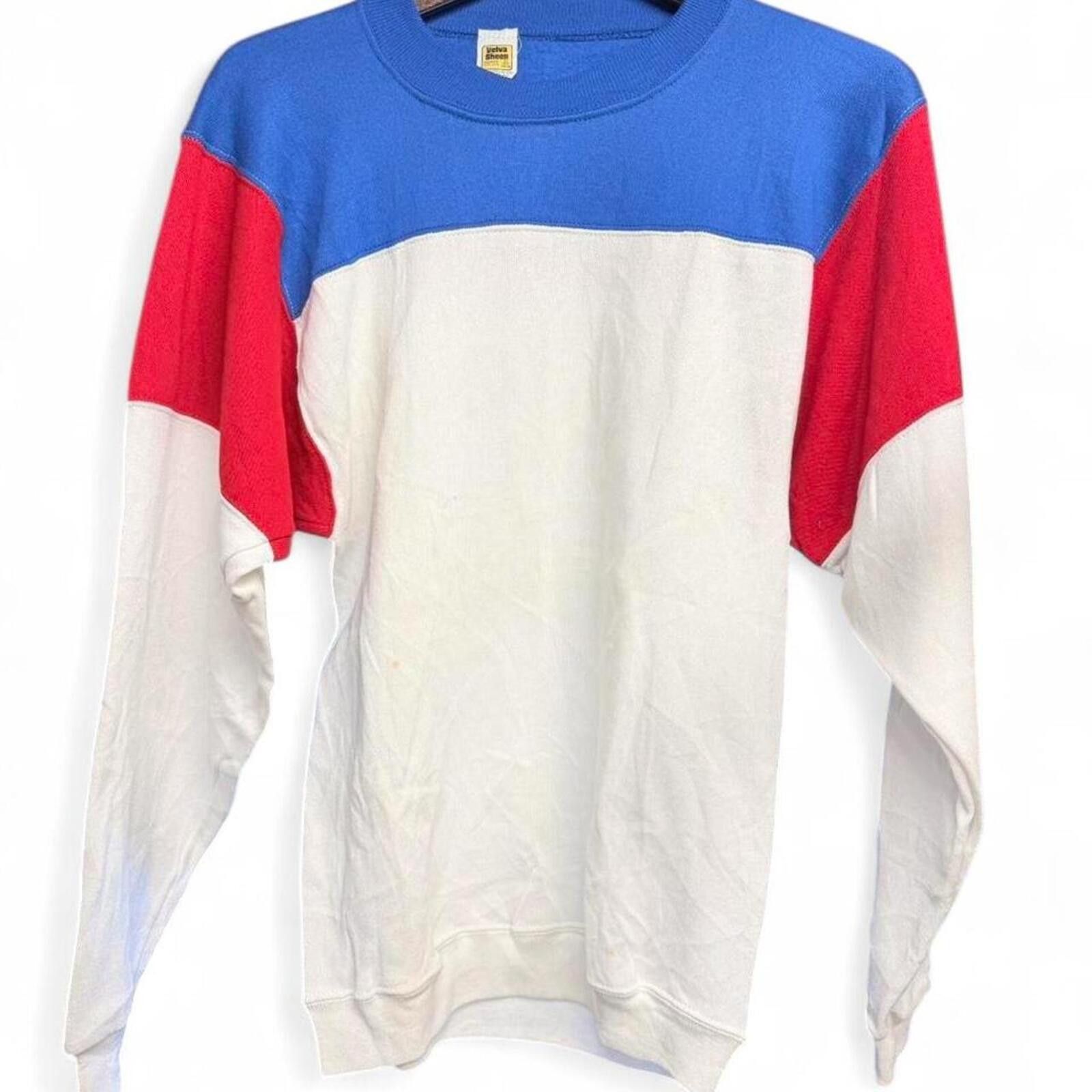 Other Vintage late 70s/80s Velva Sheen blank crewneck sweatshirt Size US L / EU 52-54 / 3 - 1 Thumbnail