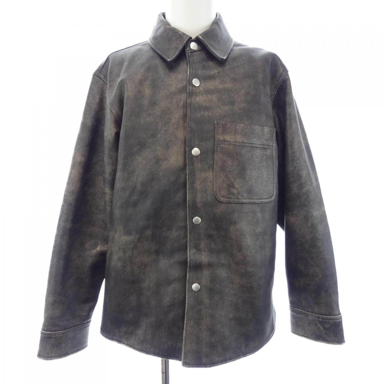 Other Other Stussy Lamb Leather Jacket Leather Outerwear 1110314 DUTY FREE for USA Size ONE SIZE - 1 Thumbnail
