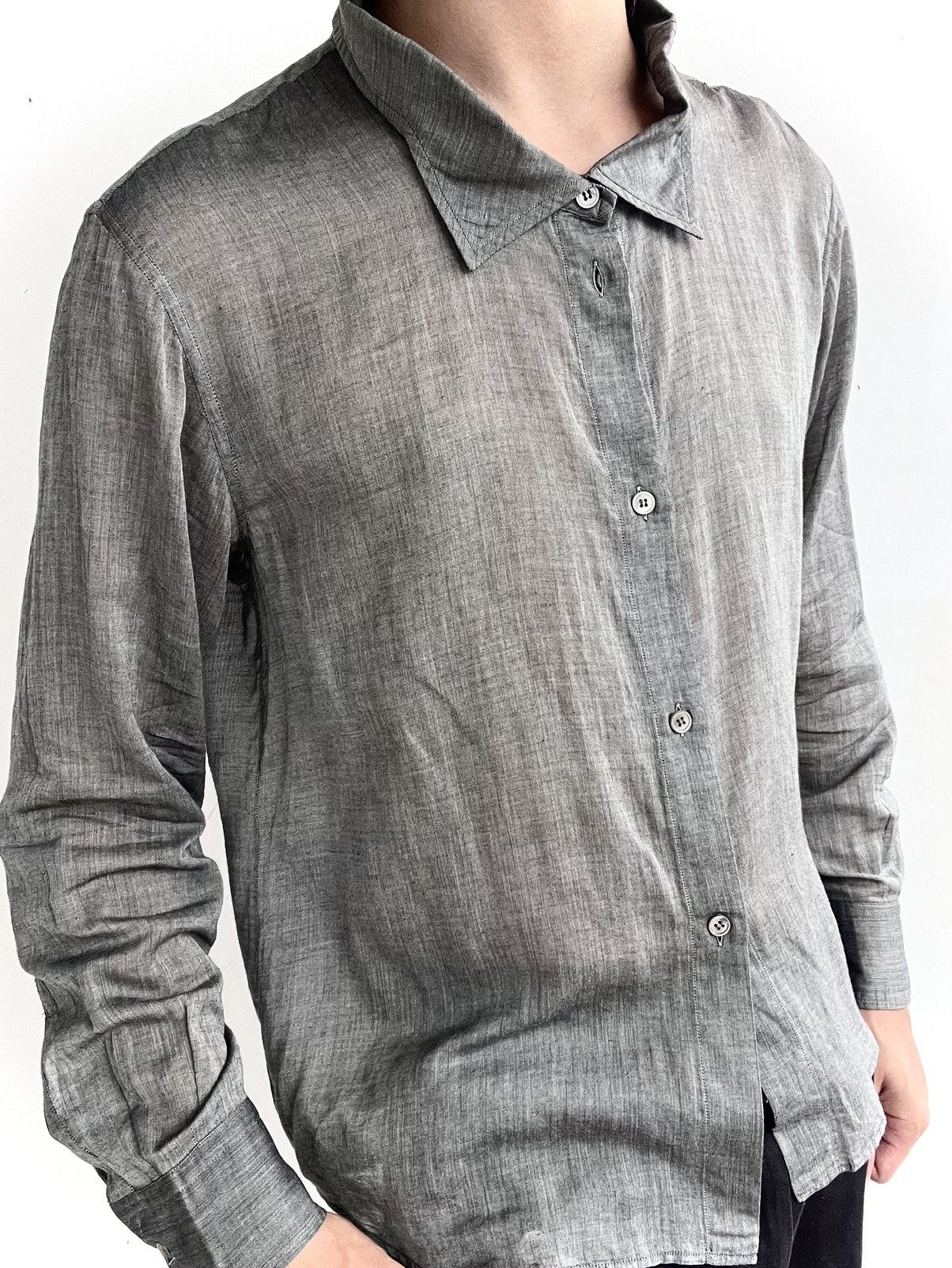 Marni Marni Sheer Grey Shirt Size US M / EU 48-50 / 2 - 3 Thumbnail