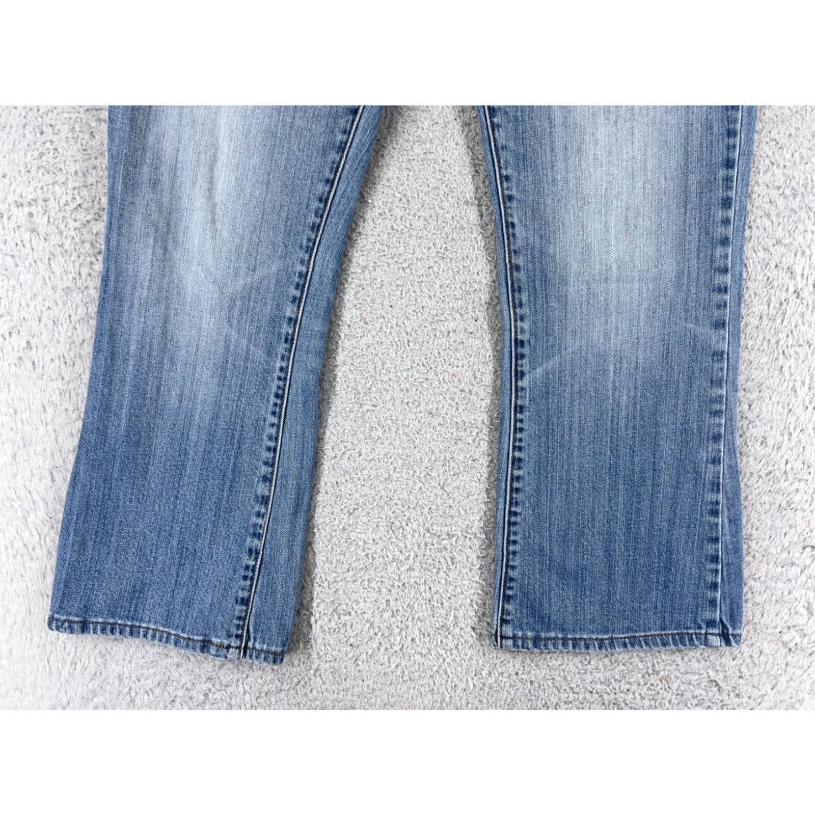 Lucky Brand Vintage Lucky Brand Blue Denim Jeans Women 8 Straight Fit Cotton Stretch 27x26 Size 30" / US 8 / IT 44 - 2 Thumbnail